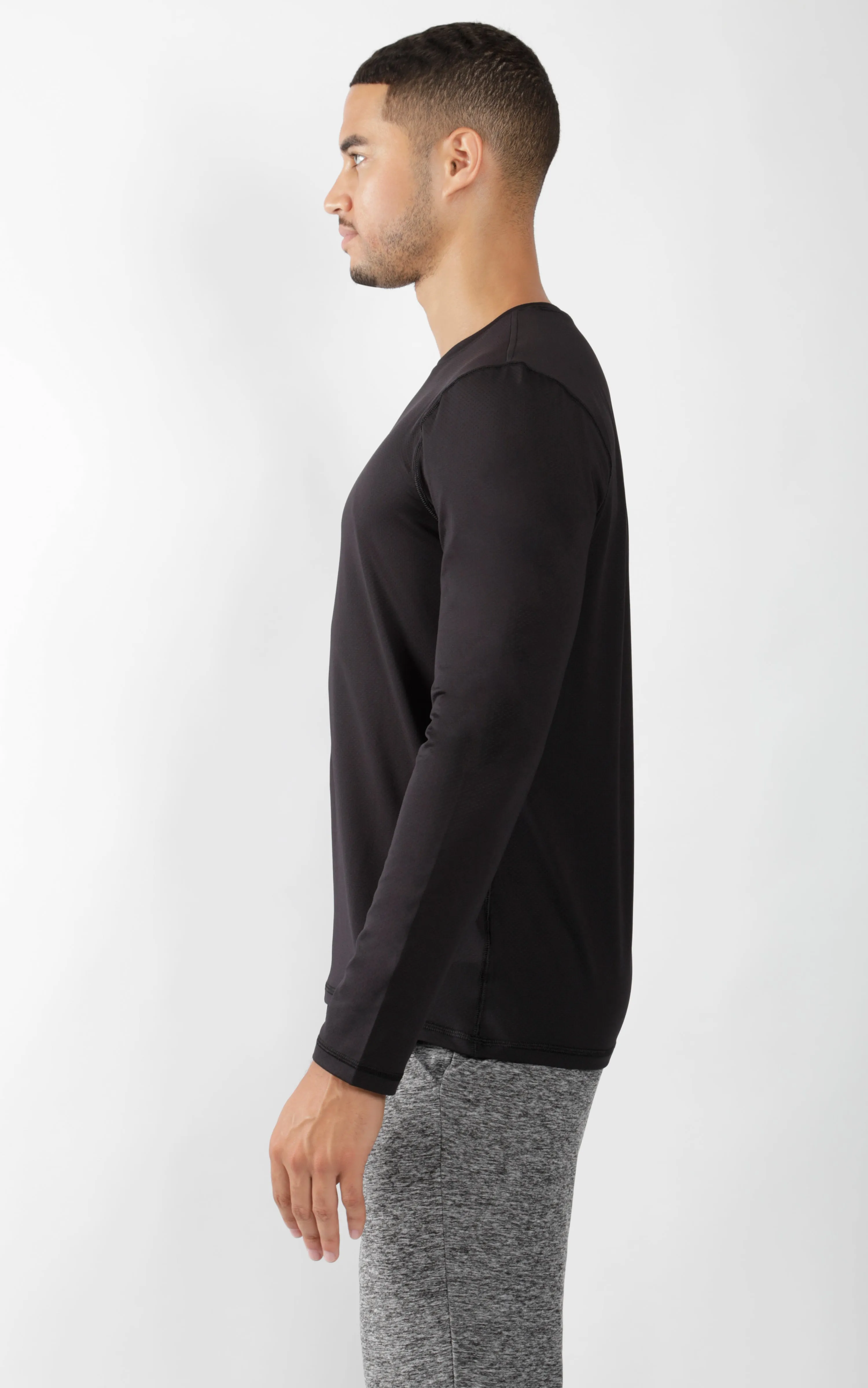 Mens Crew Neck Long Sleeve Shirt sold by 90 Degree By Reflex product image thumbnail 2