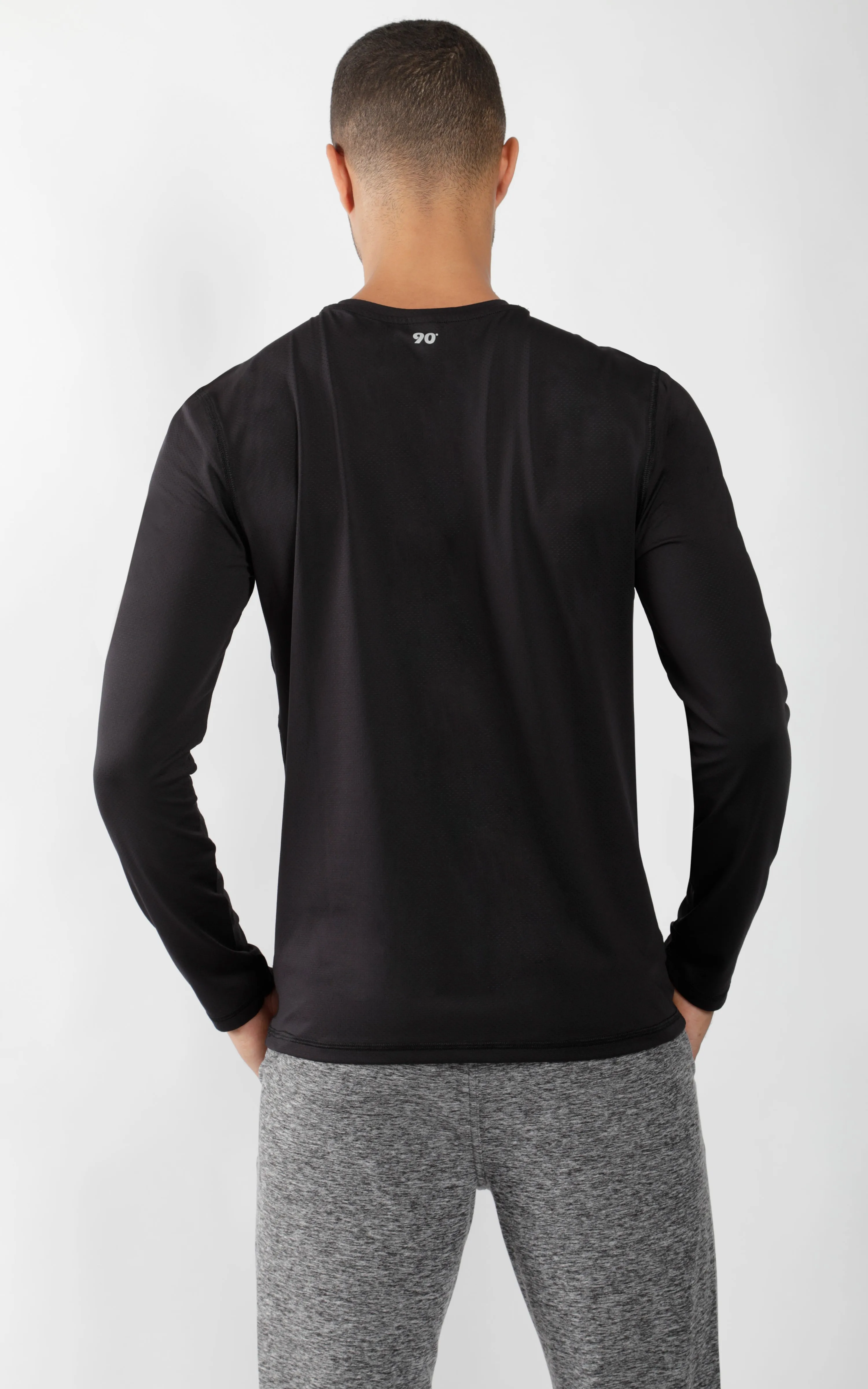 Mens Crew Neck Long Sleeve Shirt sold by 90 Degree By Reflex product image thumbnail 3