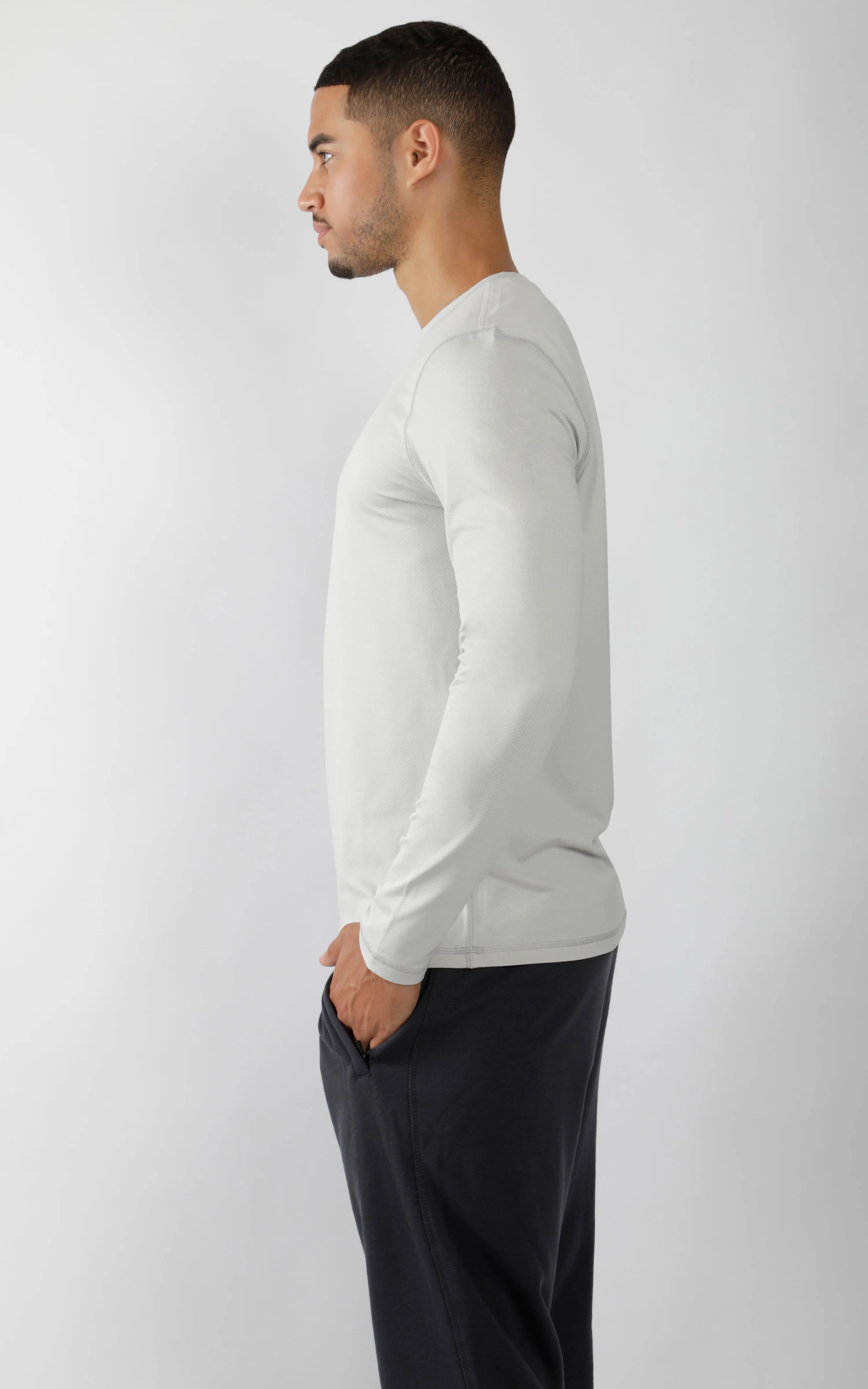 Mens Crew Neck Long Sleeve Shirt sold by 90 Degree By Reflex product image thumbnail 5