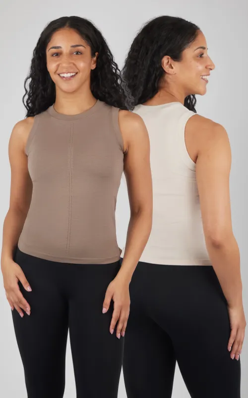 2 PK Bridgette High Neck Tank sold by 90 Degree By Reflex