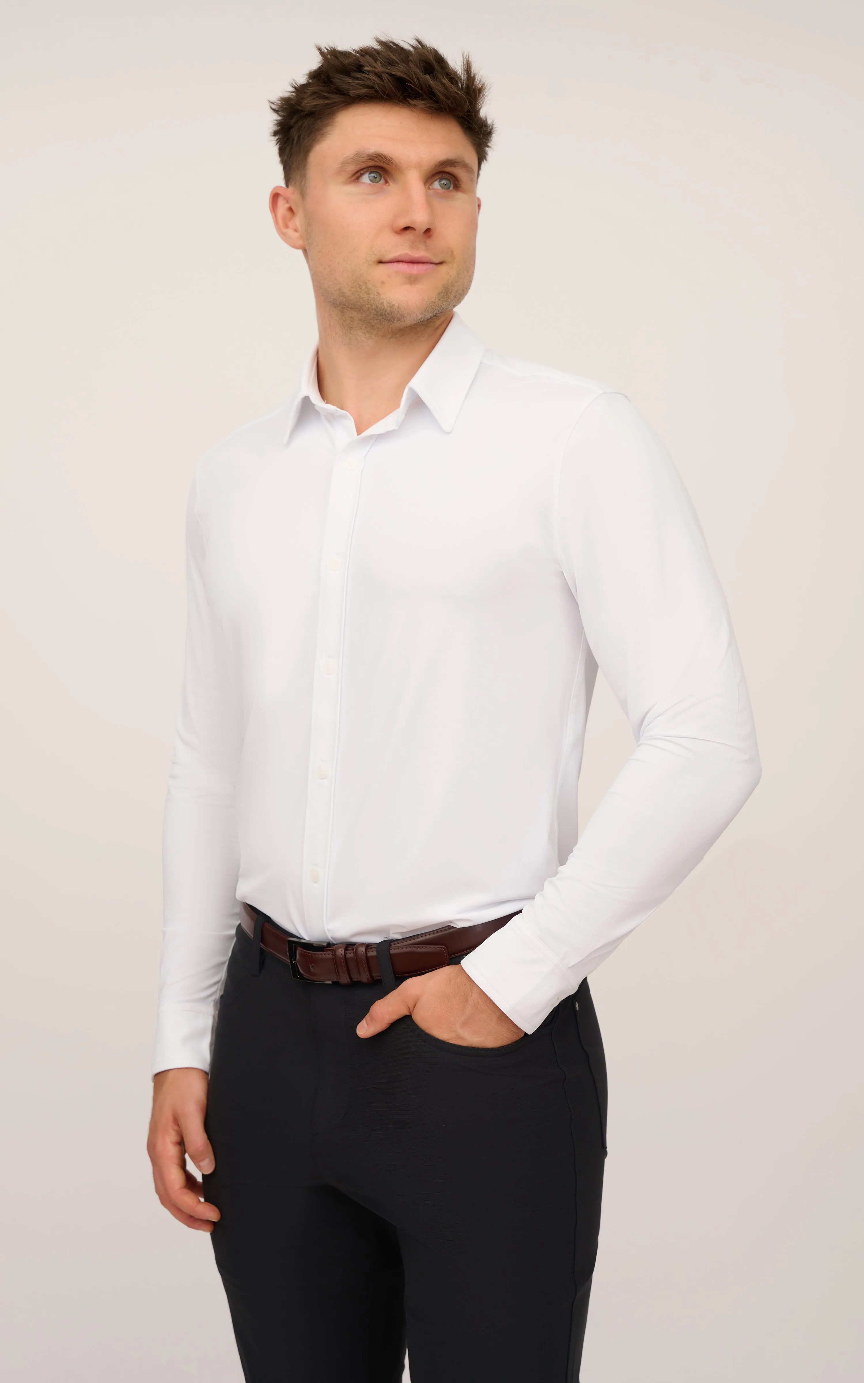 Mens Ultimate Button Down Performance Shirt sold by 90 Degree By Reflex product image thumbnail 4