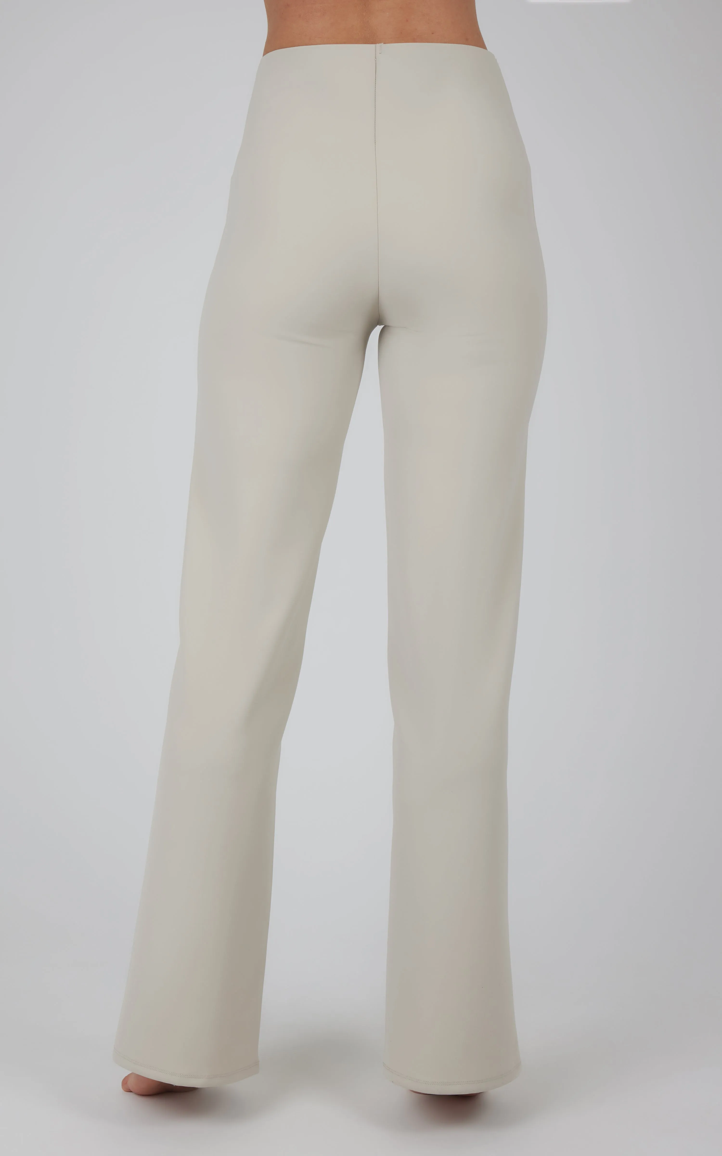 し*う様 90's HIGH WAIST STRAIGHT TROUSERS Straight Leg Pant W/ Waist Tie & Chiffon Overlay | Last