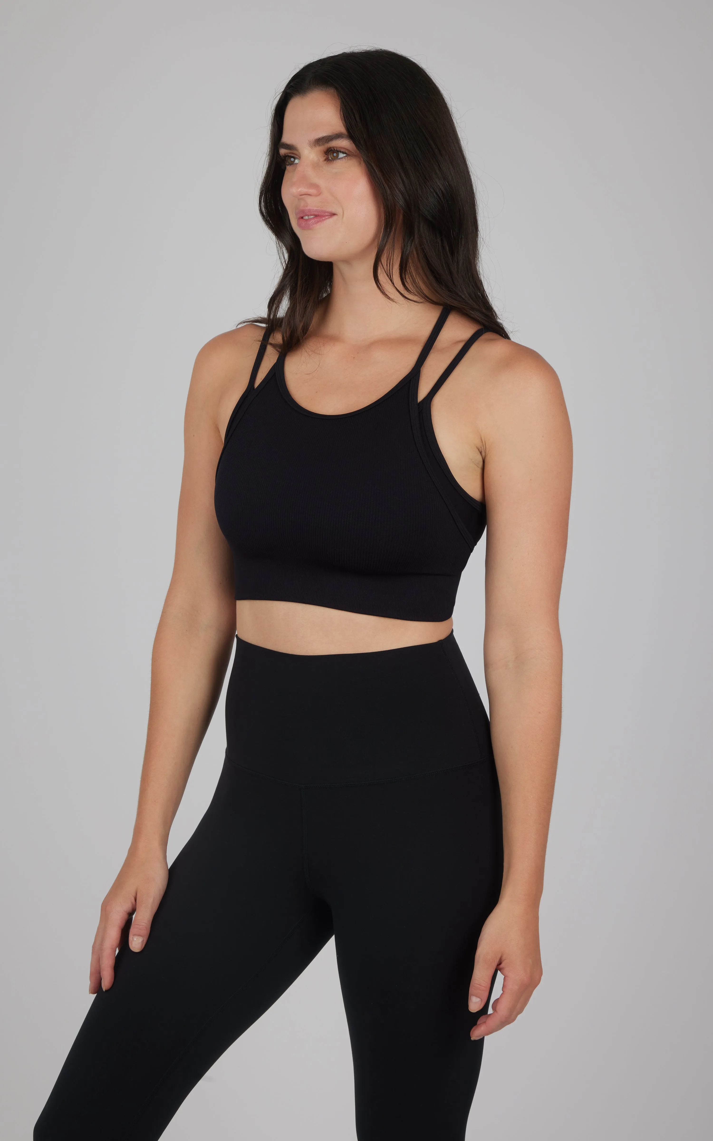 Ribbed Seamless Double Layer Bra sold by 90 Degree By Reflex product image thumbnail 2