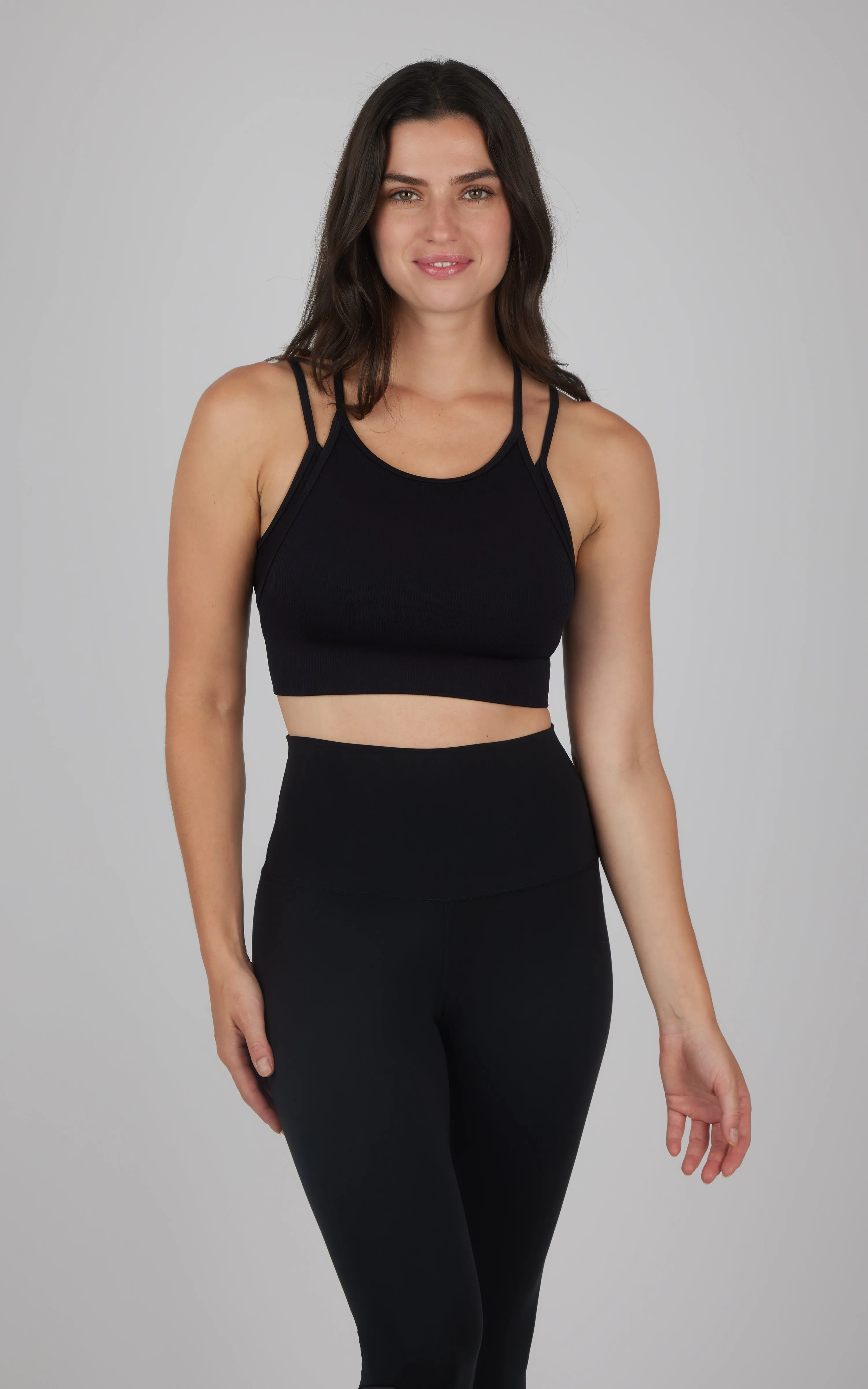 Ribbed Seamless Double Layer Bra sold by 90 Degree By Reflex