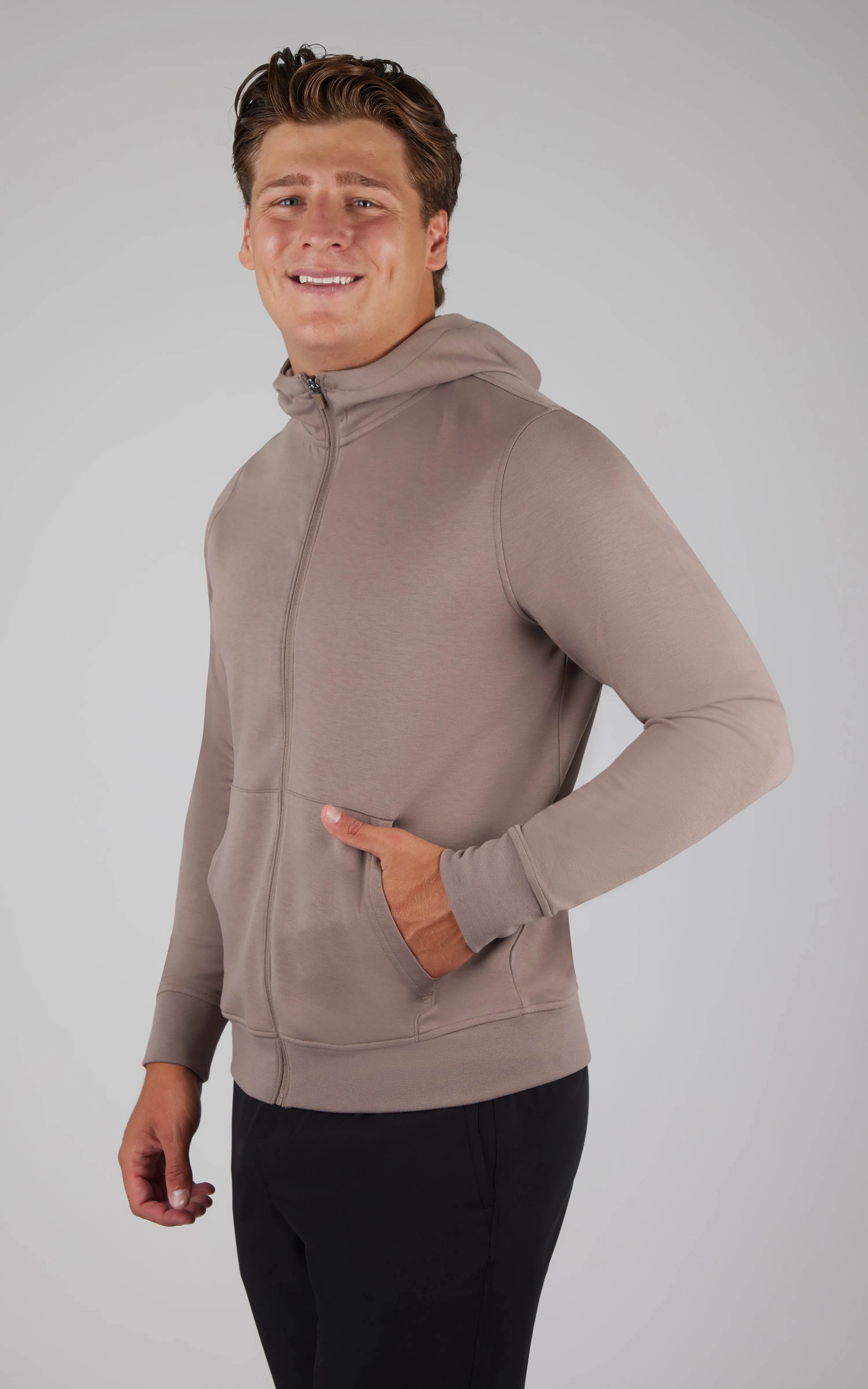Mens Softlite Full Zip Hoodie sold by 90 Degree By Reflex