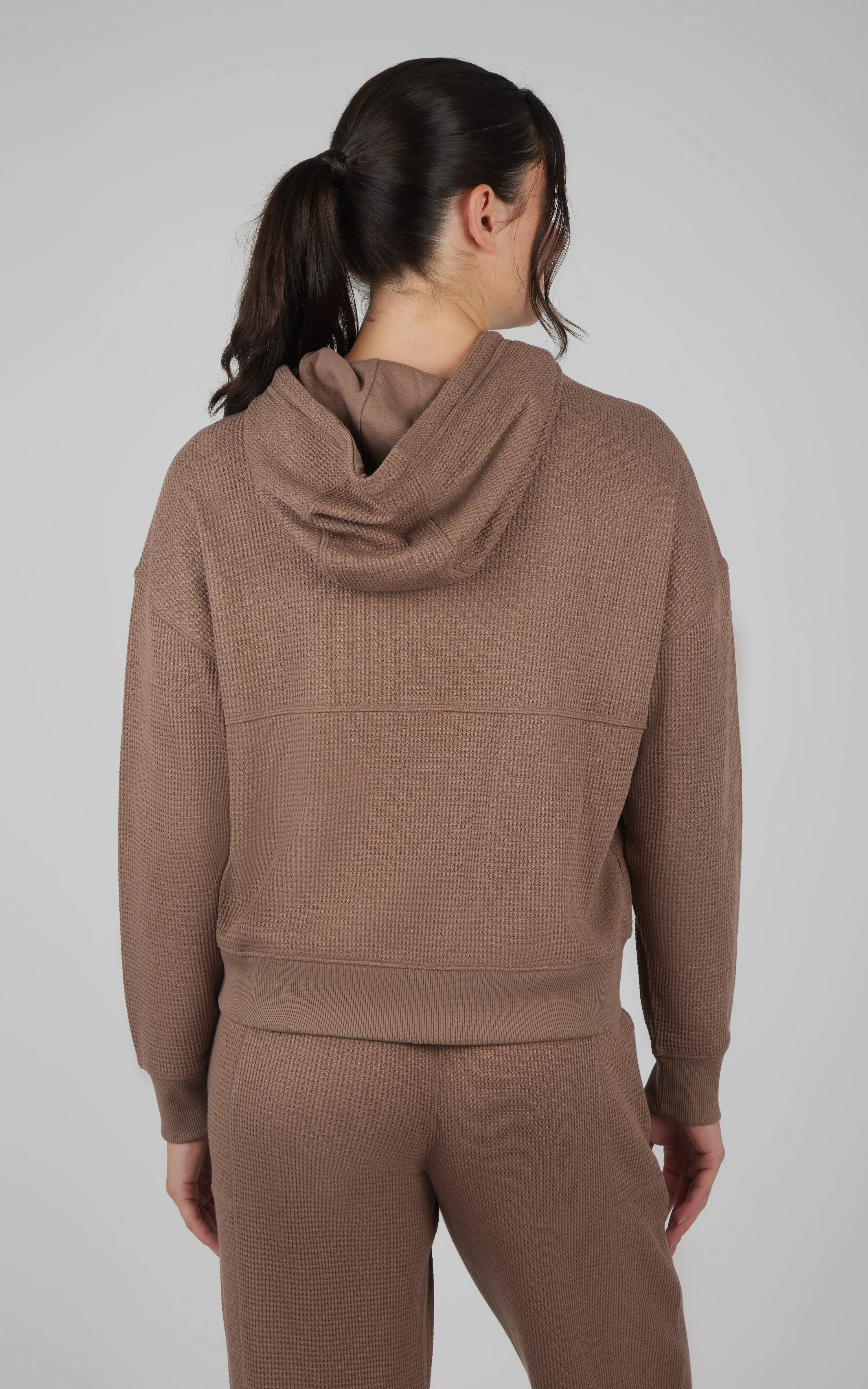 Brushed Inside Waffle Offline Pullover Hoodie sold by 90 Degree By Reflex product image thumbnail 2