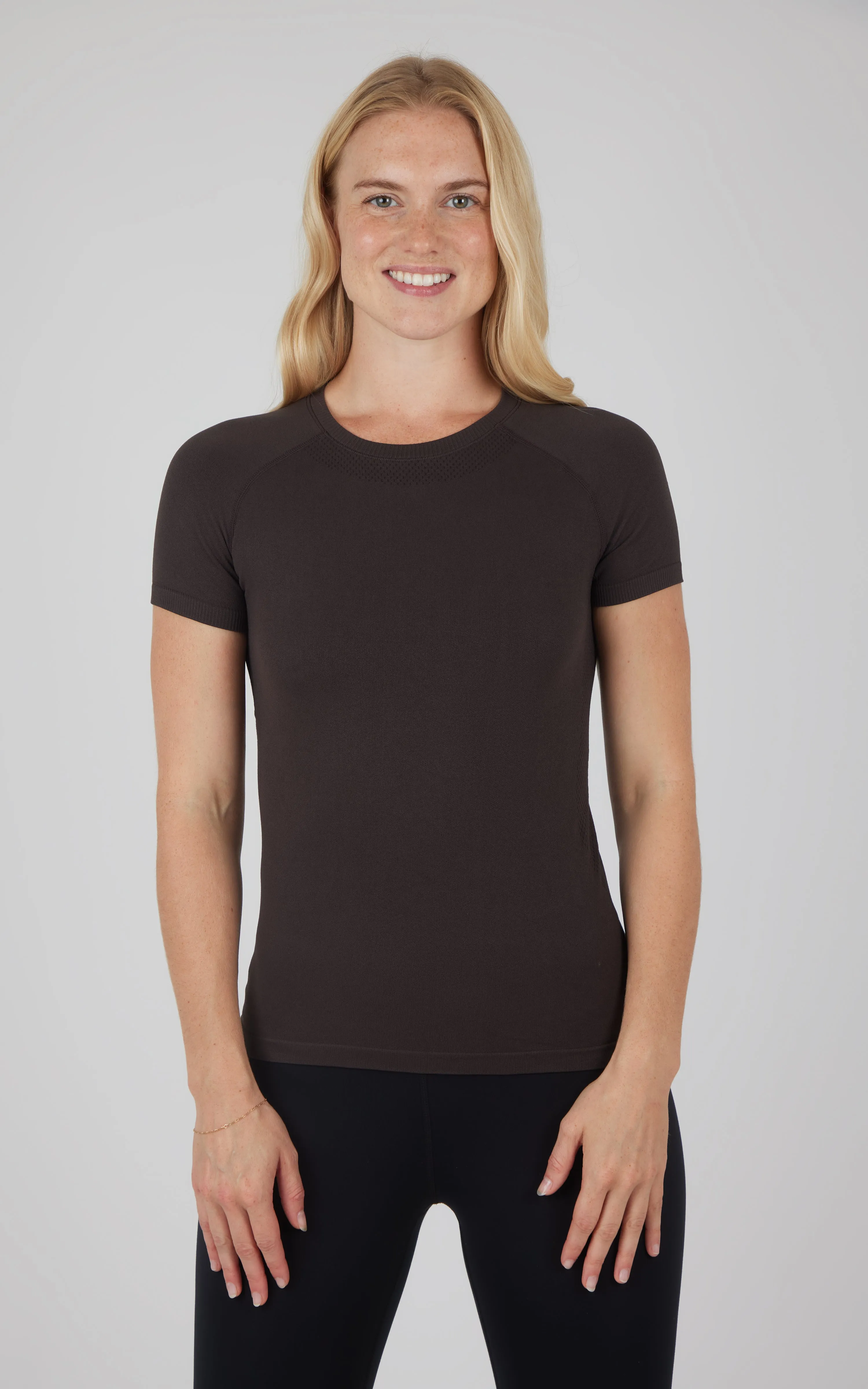 Seamless Active Short Sleeve Top sold by 90 Degree By Reflex product image thumbnail 4