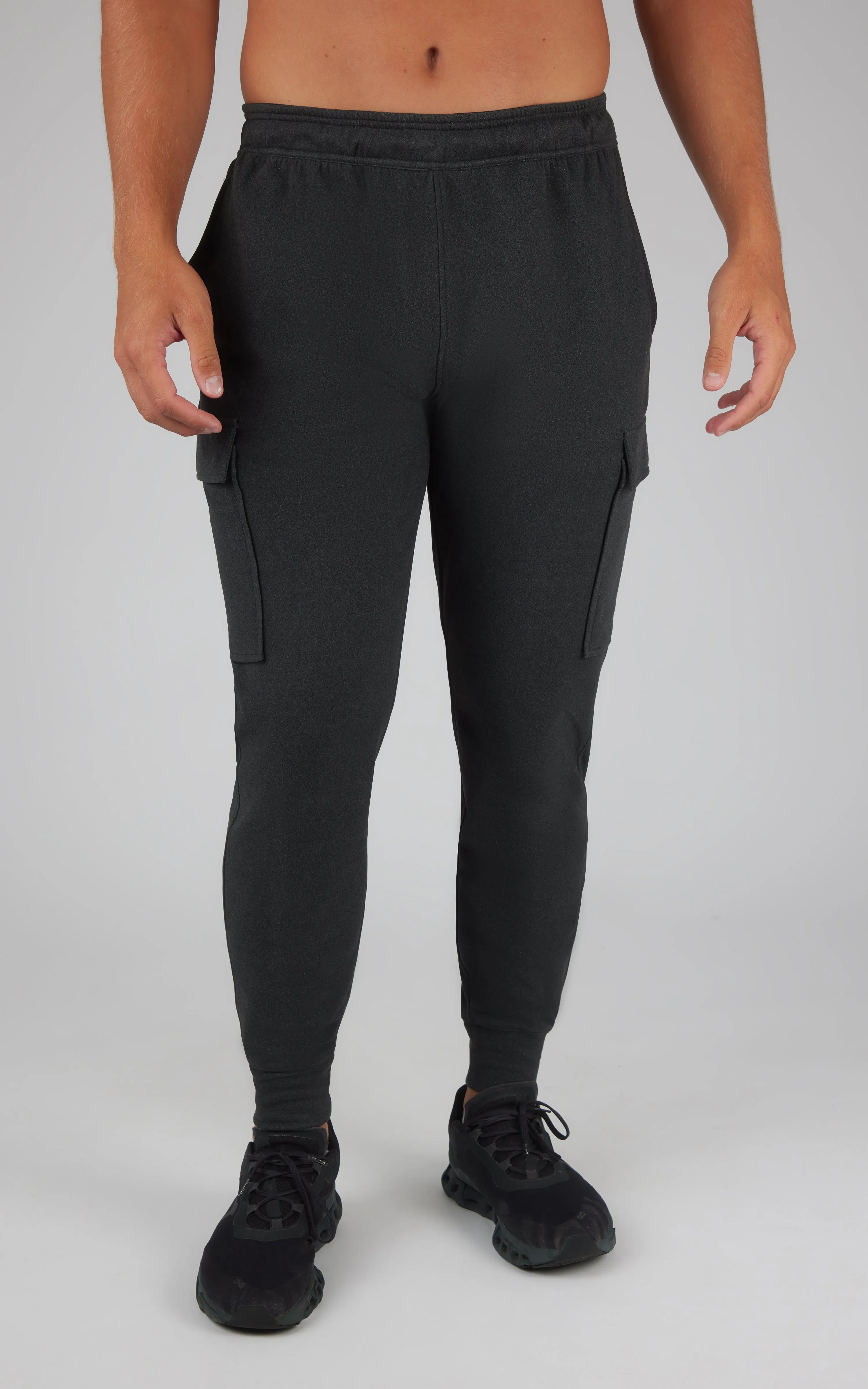 Mens Ultra Melange James Fleece Cargo Jogger sold by 90 Degree By Reflex