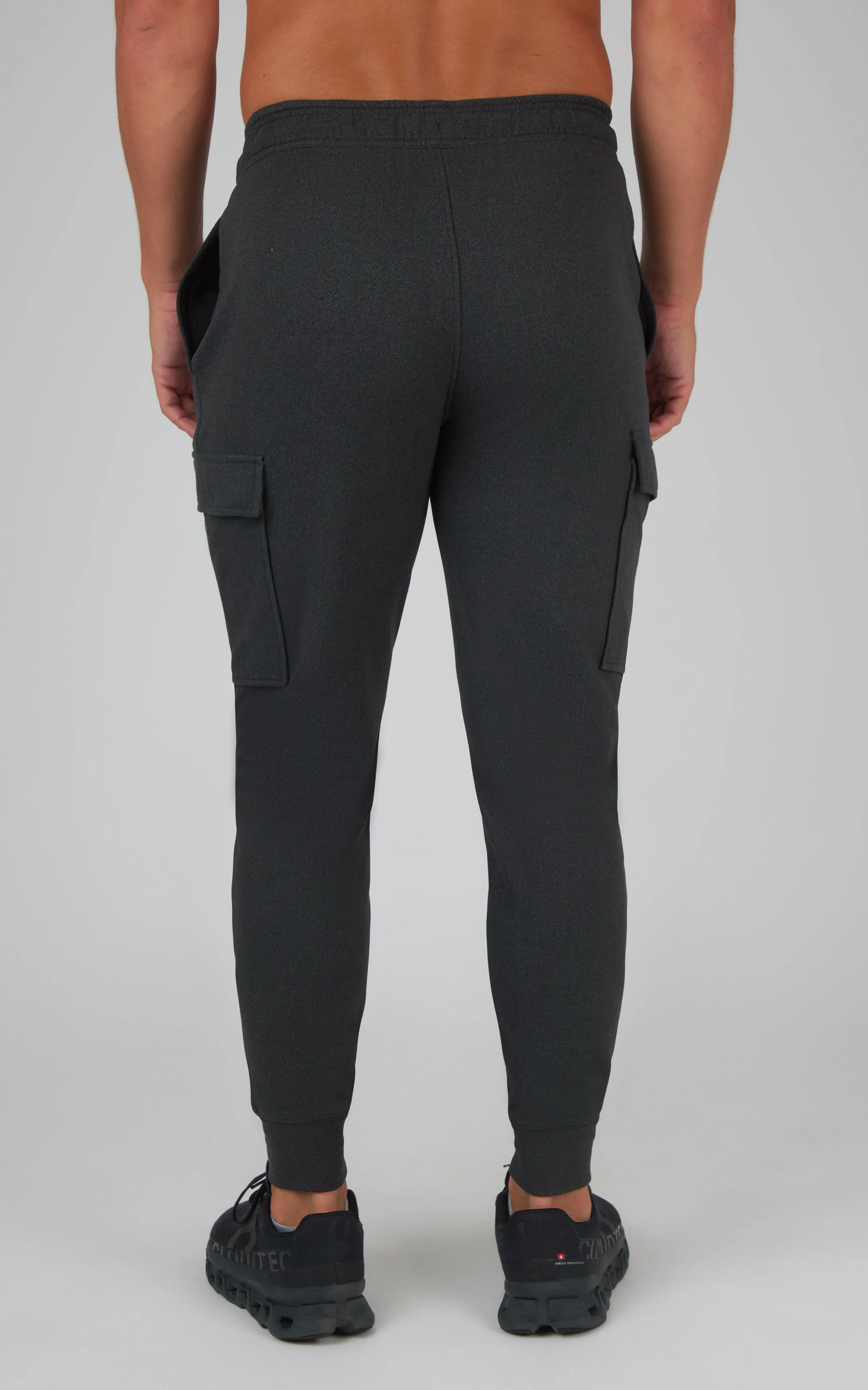 Mens Ultra Melange James Fleece Cargo Jogger sold by 90 Degree By Reflex product image thumbnail 3