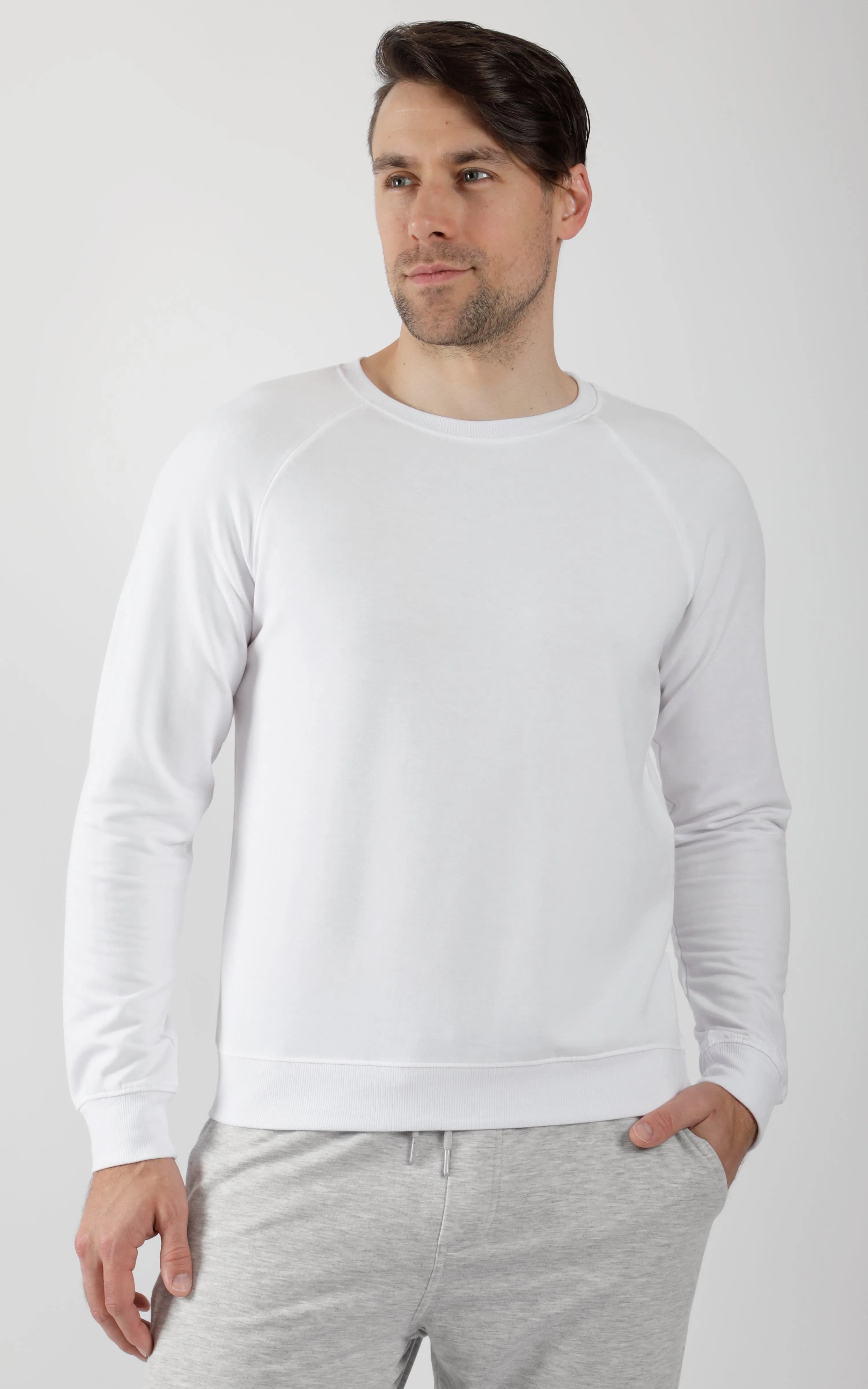 Men's Terry Brushed Long Sleeve Top sold by 90 Degree By Reflex product image thumbnail 5