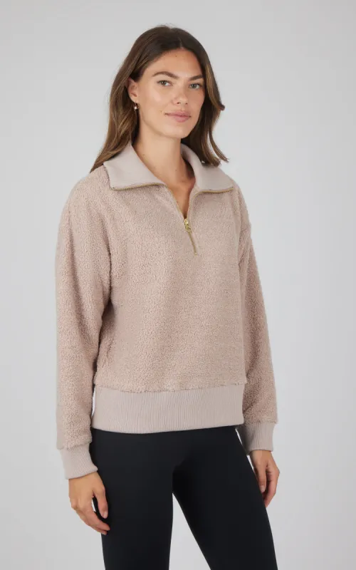 Sherpa Half Zip Pullover sold by 90 Degree By Reflex