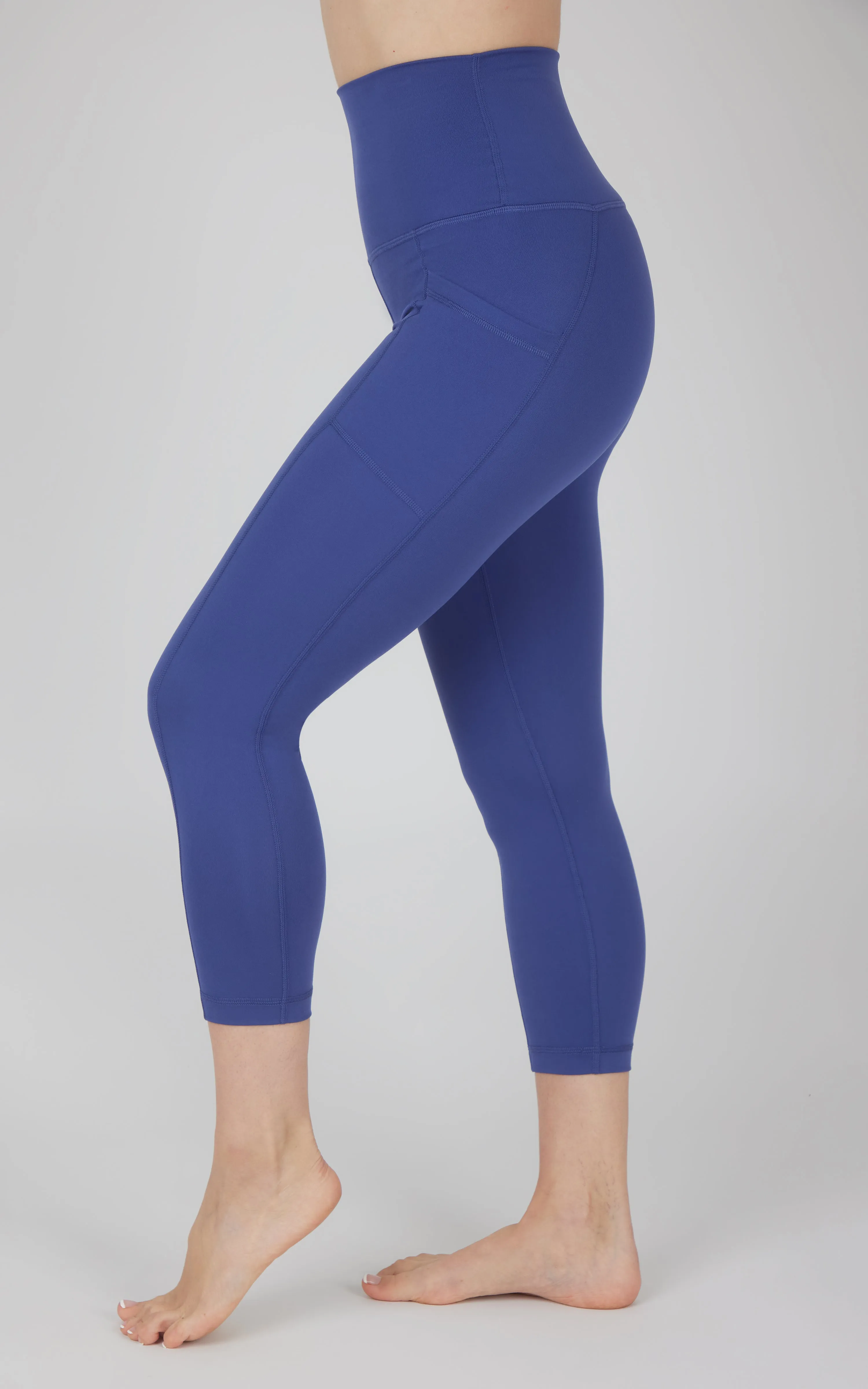 Lux Super High Waist Side Pocket Capri sold by 90 Degree By Reflex