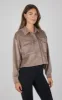 Dreamy Velour Ribbed Shacket sold by 90 Degree By Reflex