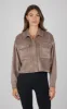 Dreamy Velour Ribbed Shacket sold by 90 Degree By Reflex