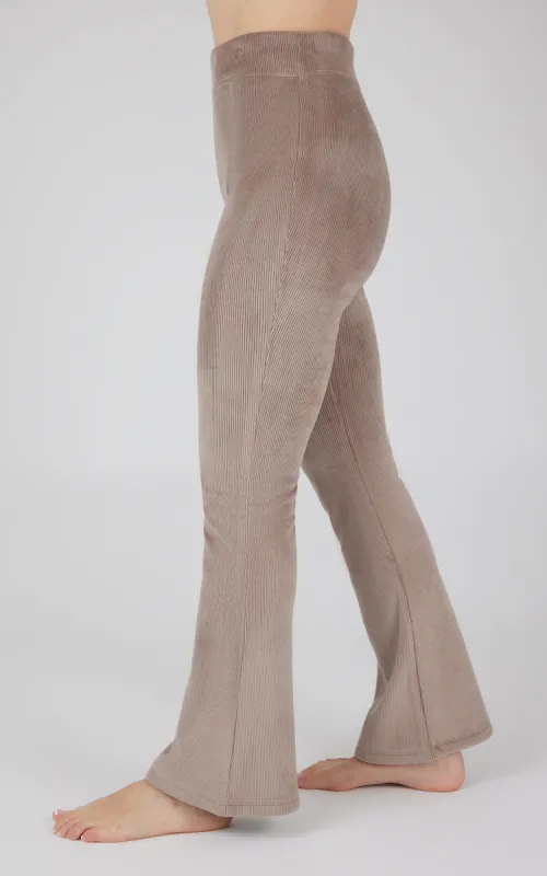 Dreamy Velour Ribbed Flared Pant sold by 90 Degree By Reflex