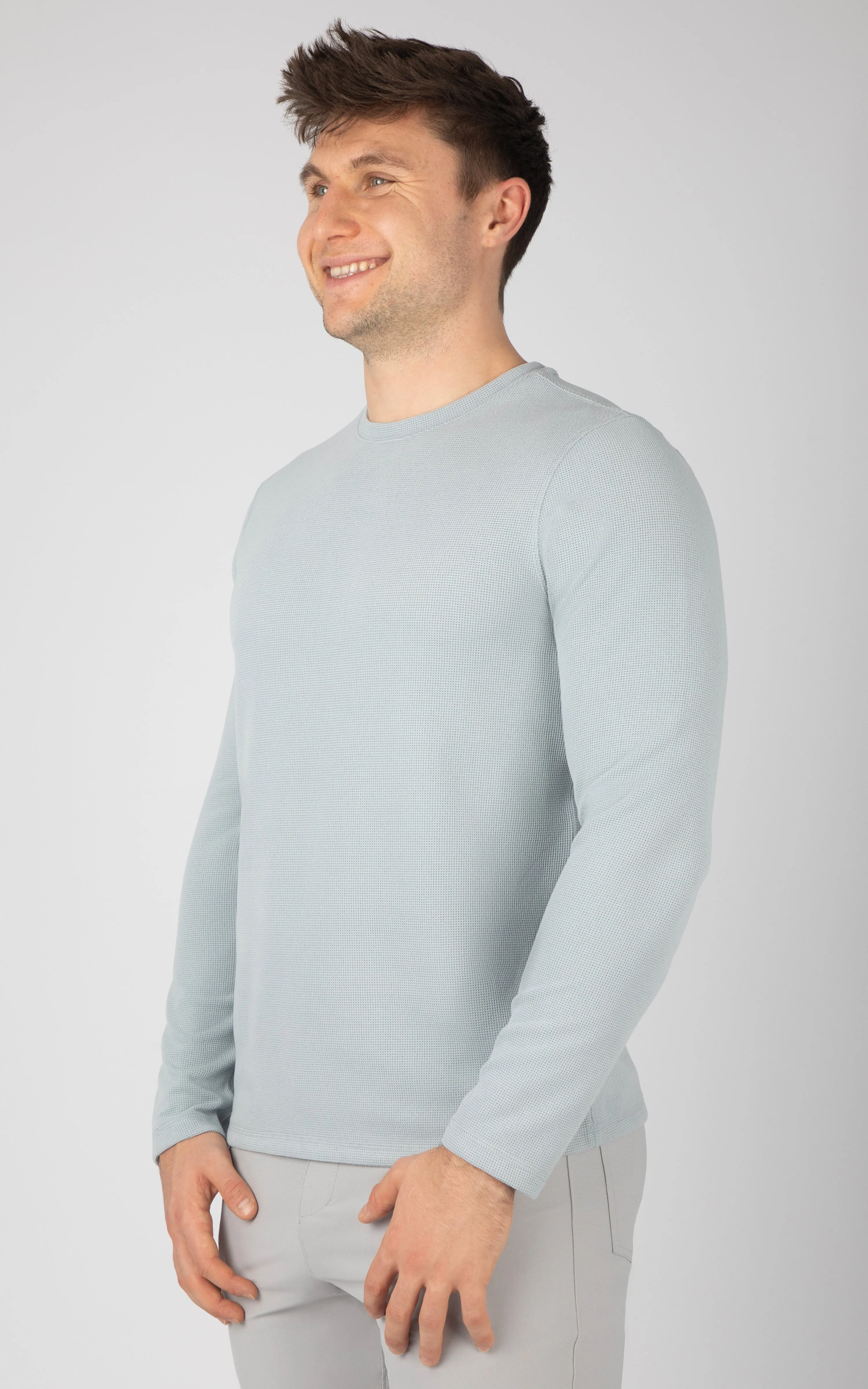 Mens Supreme Hyperlite Waffle Long Sleeve Crew Neck Shirt sold by 90 Degree By Reflex product image thumbnail 2