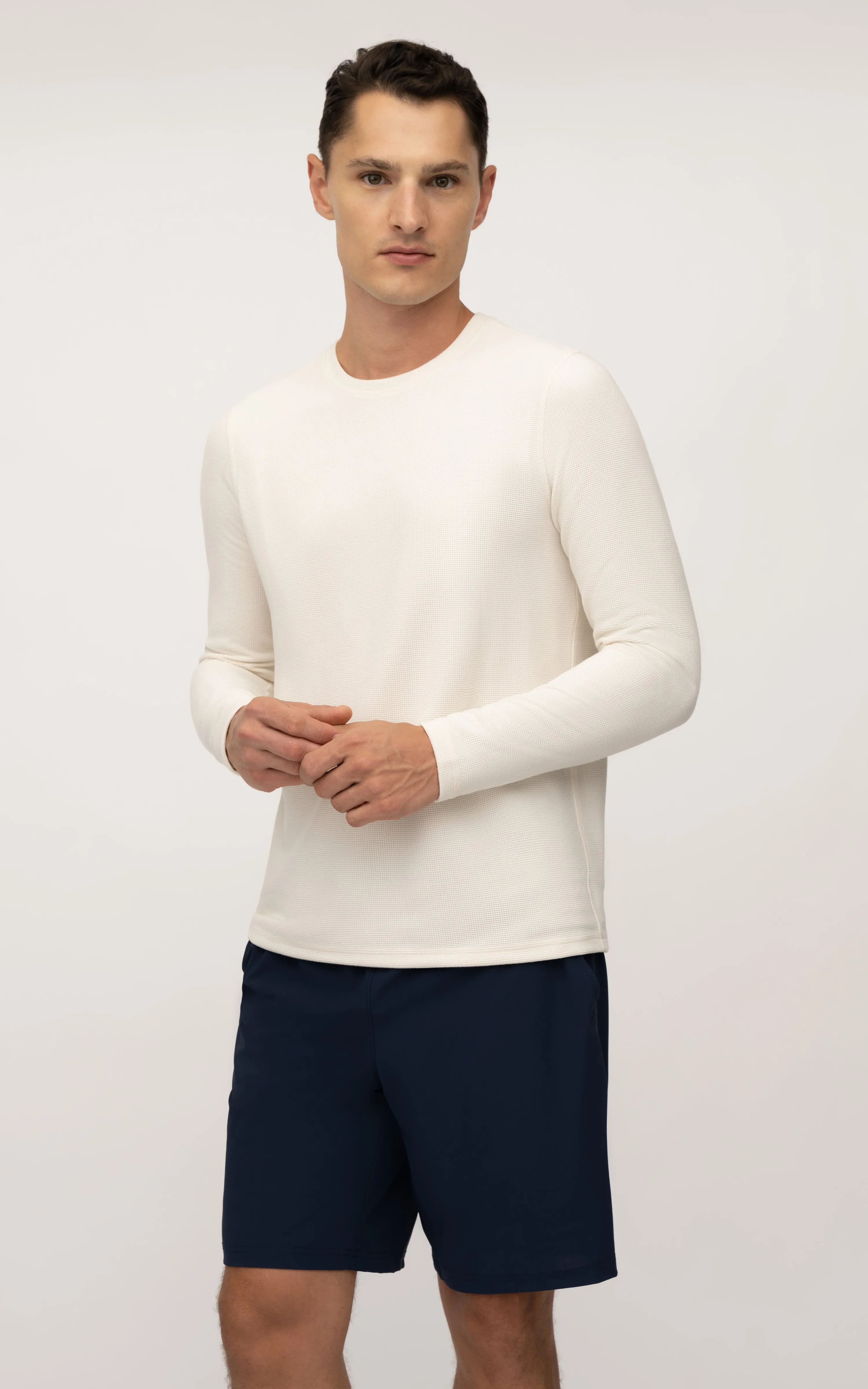 Mens Supreme Hyperlite Waffle Long Sleeve Crew Neck Shirt sold by 90 Degree By Reflex product image thumbnail 4