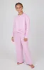 Girls 2 PC Melange Sweatshirt and Wide Leg Pant sold by 90 Degree By Reflex