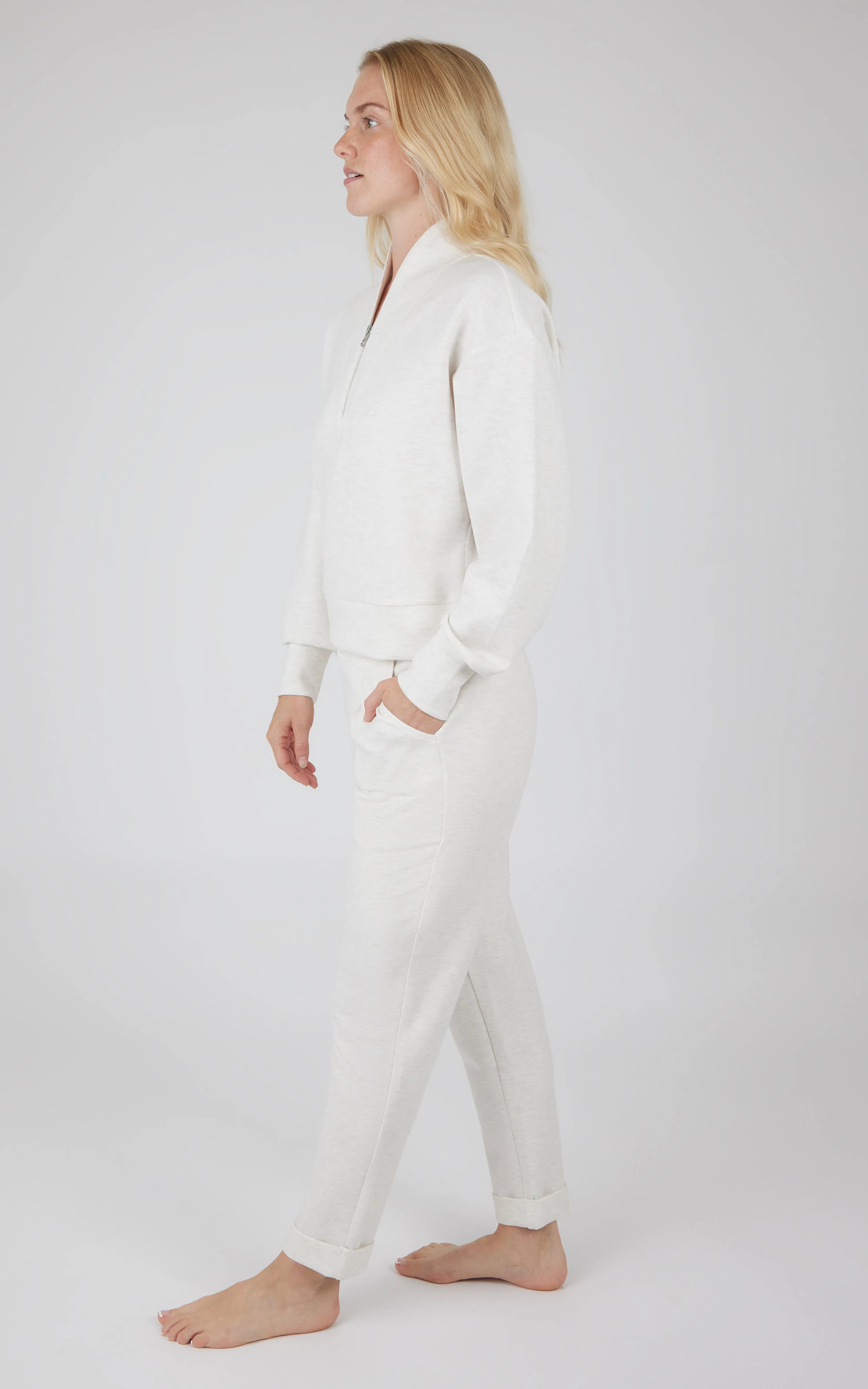 Softlite Zip Neck Pullover and Jogger Set sold by 90 Degree By Reflex product image thumbnail 2