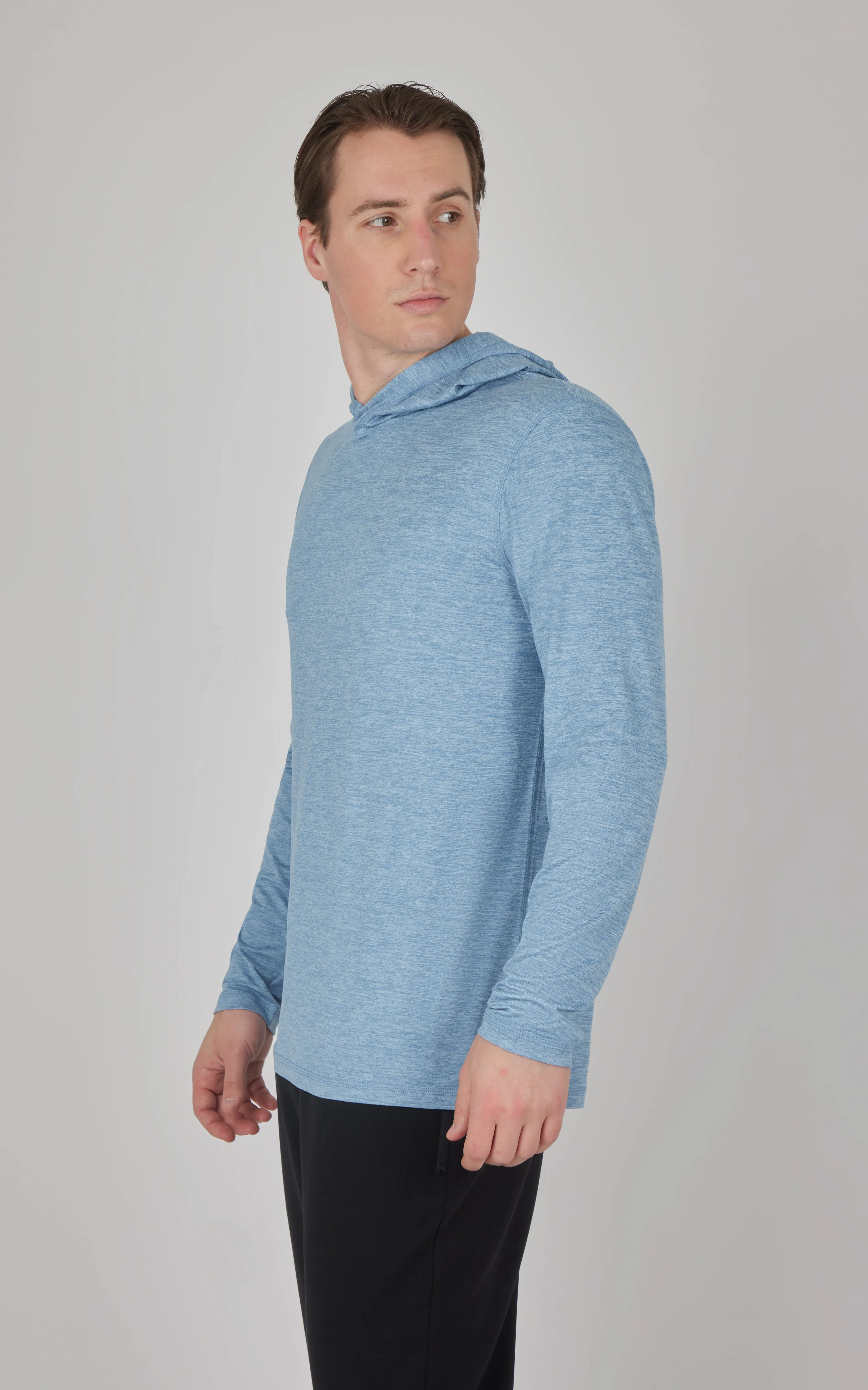 Men's Cationic Long Sleeve Hooded Shirt sold by 90 Degree By Reflex product image thumbnail 5