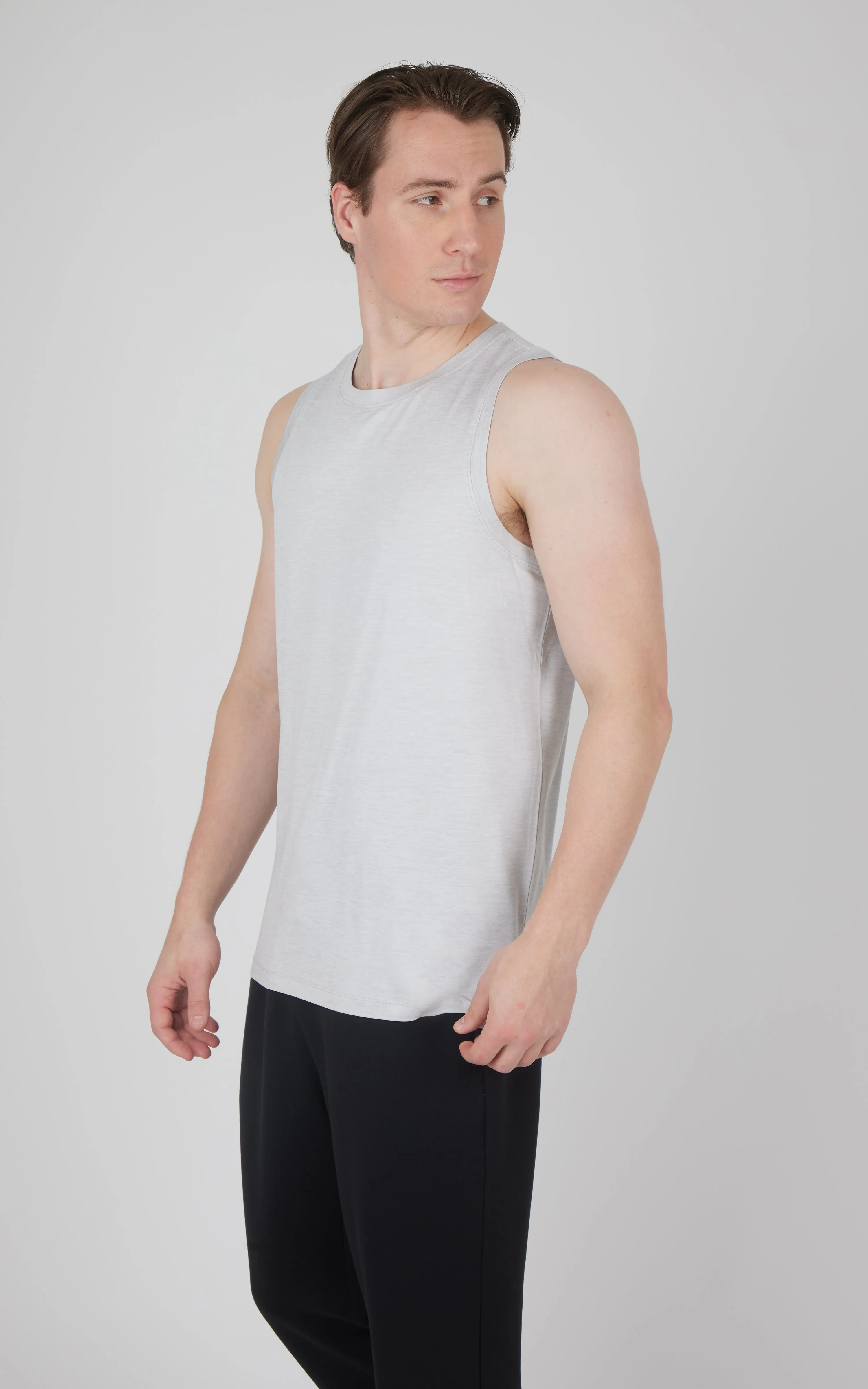 Mens Cationic Two Tone Heather Pace Muscle Tank sold by 90 Degree By Reflex product image thumbnail 5