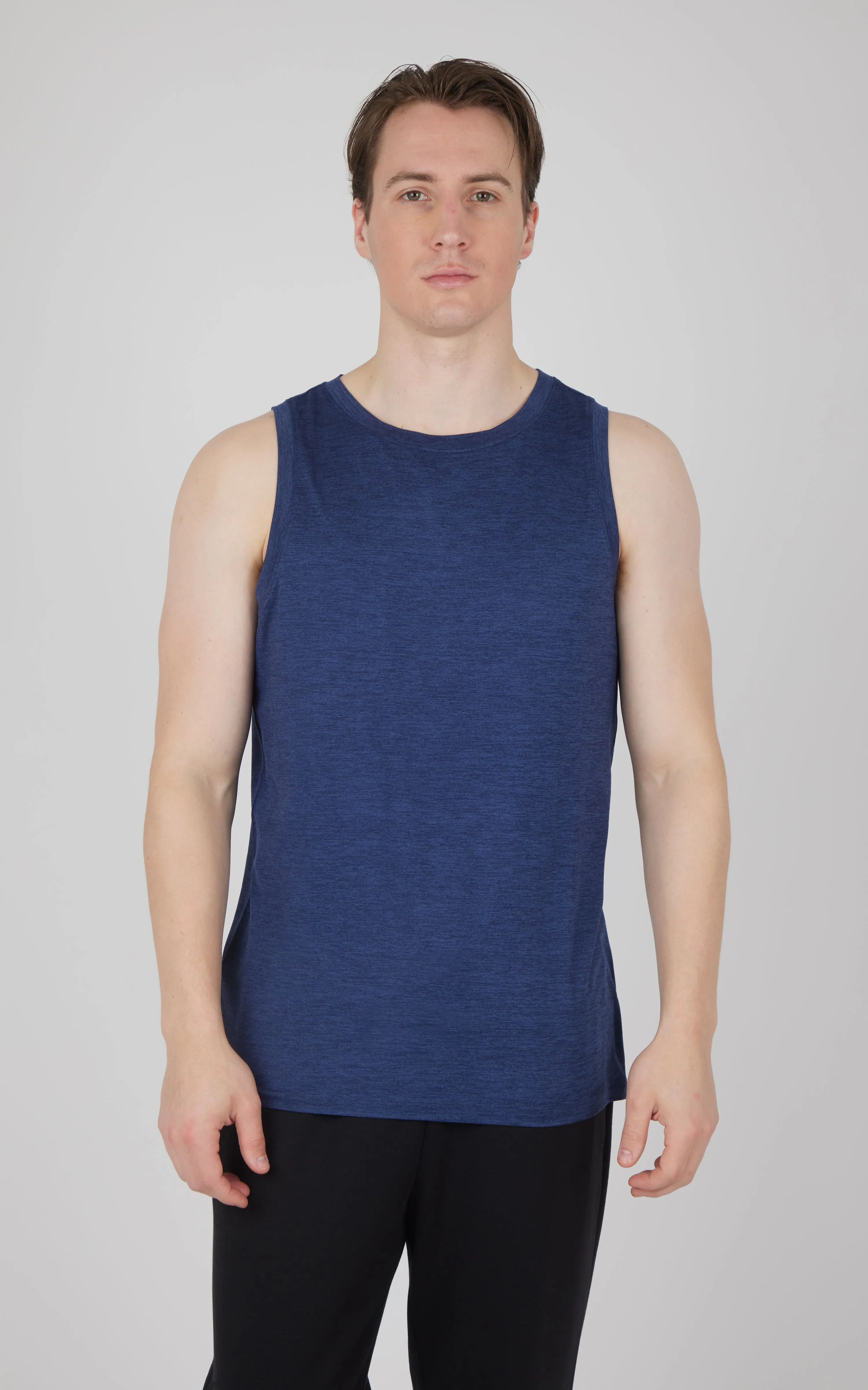 Mens Cationic Two Tone Heather Pace Muscle Tank sold by 90 Degree By Reflex product image thumbnail 3