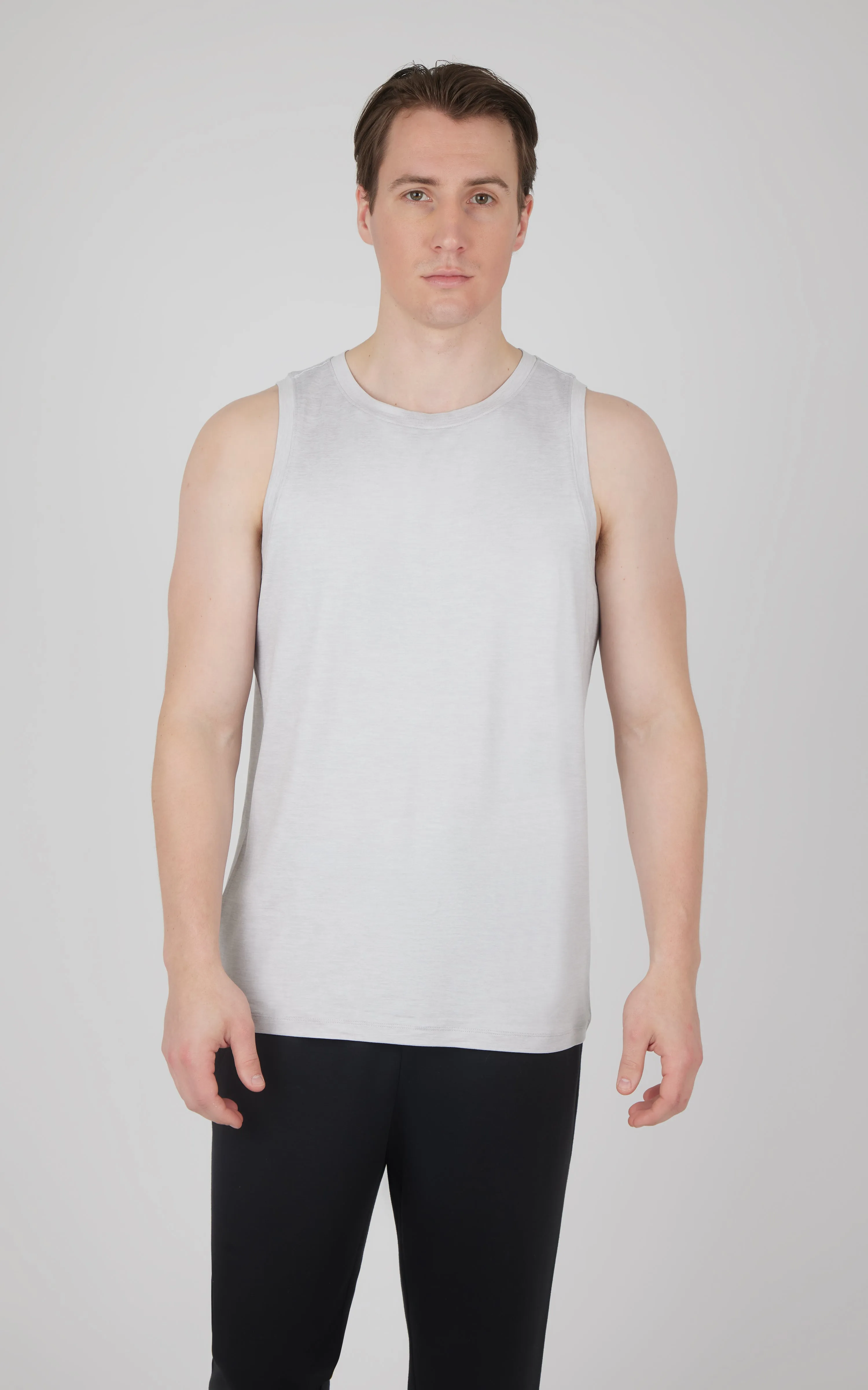 Mens Cationic Two Tone Heather Pace Muscle Tank sold by 90 Degree By Reflex product image thumbnail 4