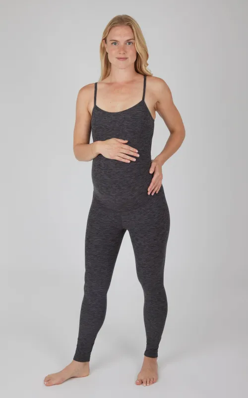 Maternity Heathered Lux Jumpsuit sold by 90 Degree By Reflex