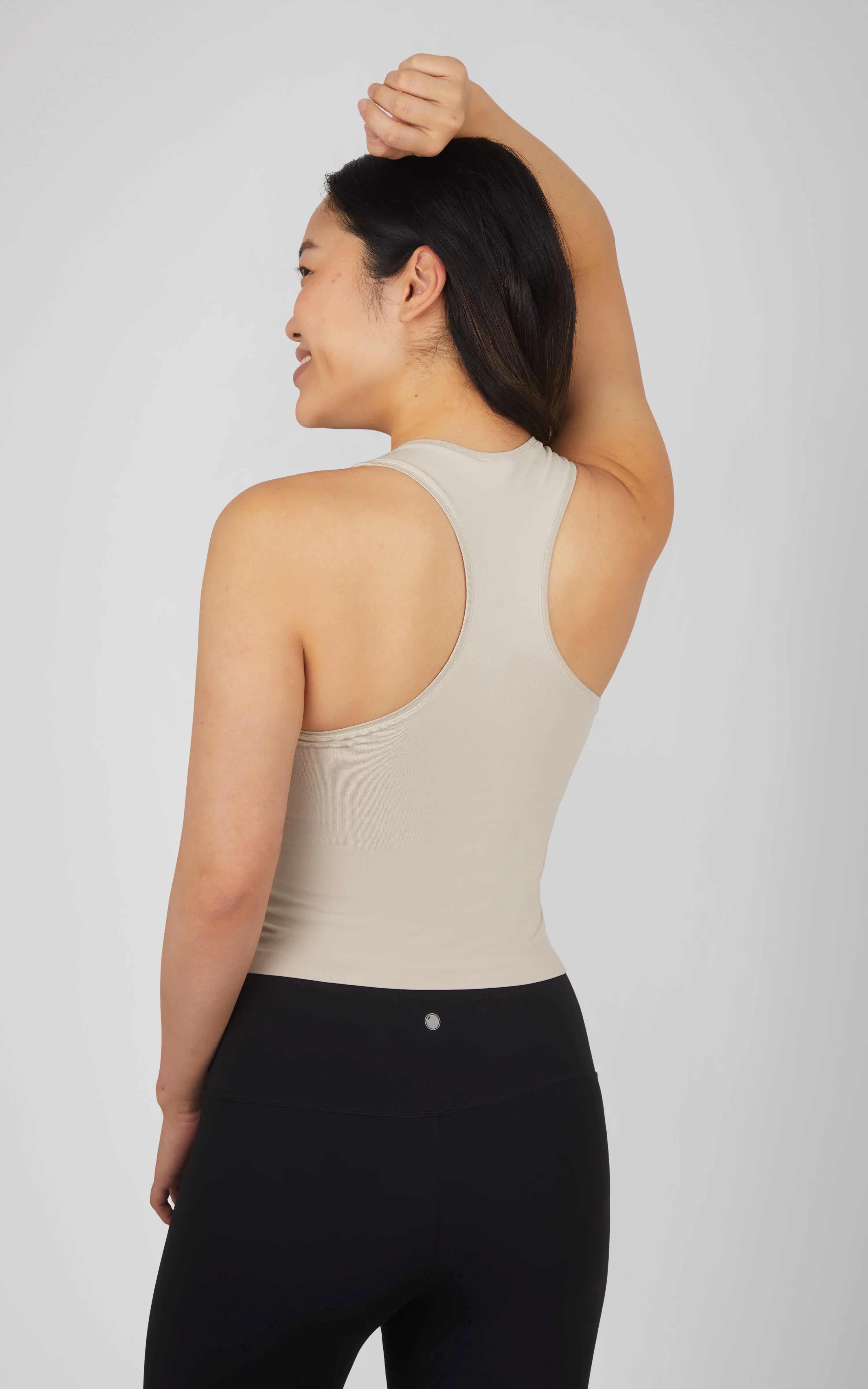 2 PK Seamless Racerback Tank Top with Built in Bra sold by 90 Degree By Reflex product image thumbnail 3
