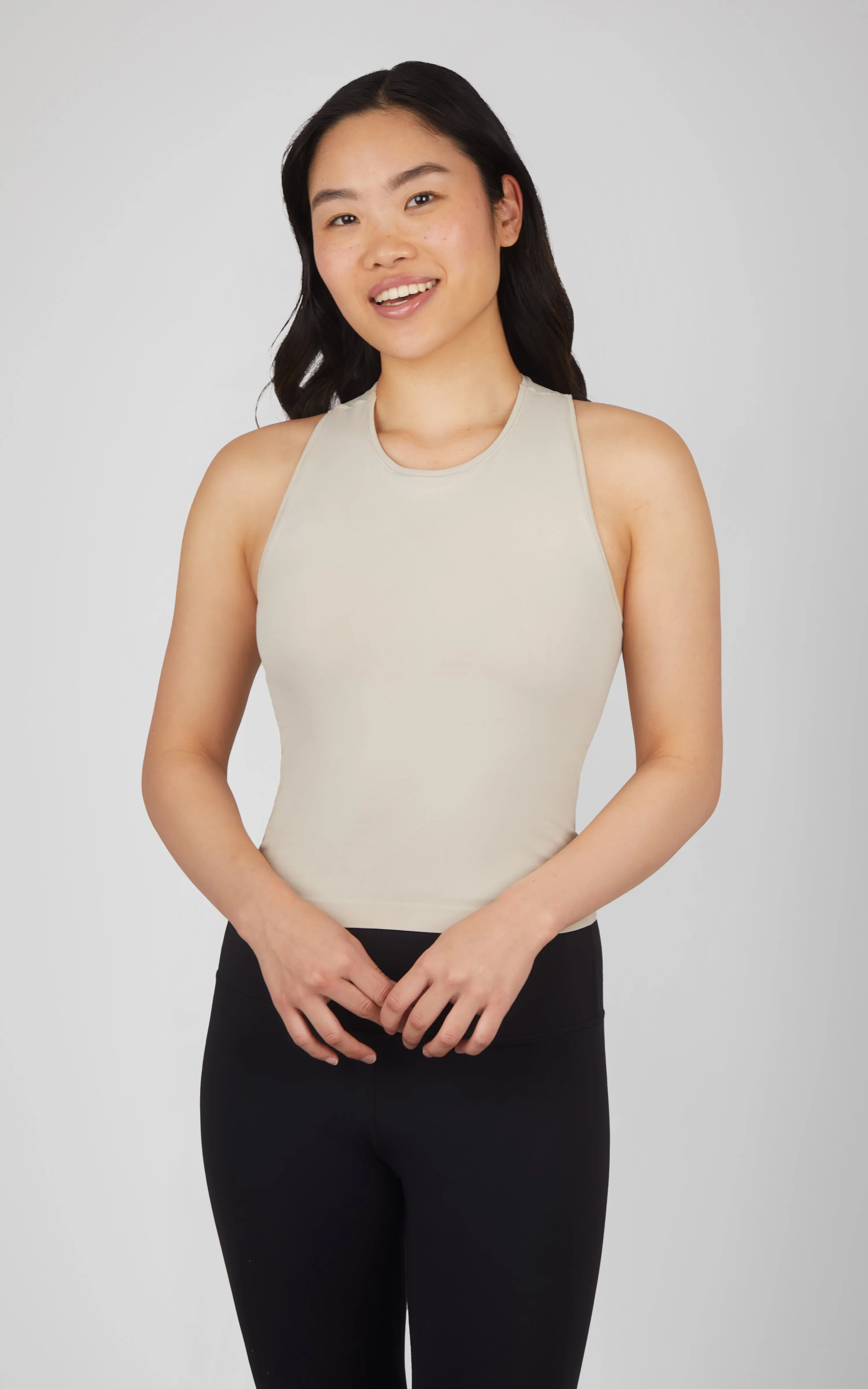 2 PK Seamless Racerback Tank Top with Built in Bra sold by 90 Degree By Reflex product image thumbnail 2