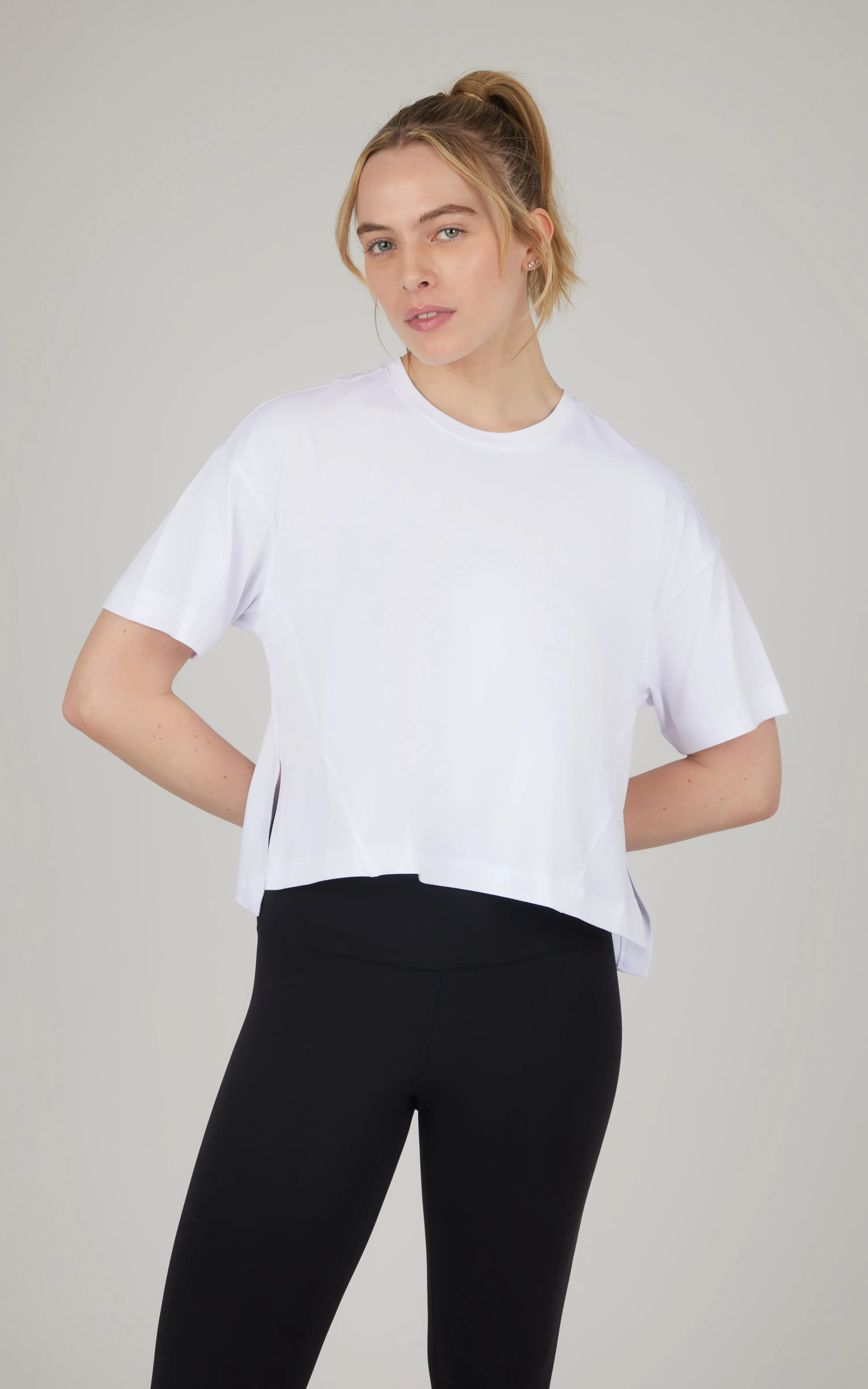 2 PK Boxy Short Sleeve Top sold by 90 Degree By Reflex product image thumbnail 4