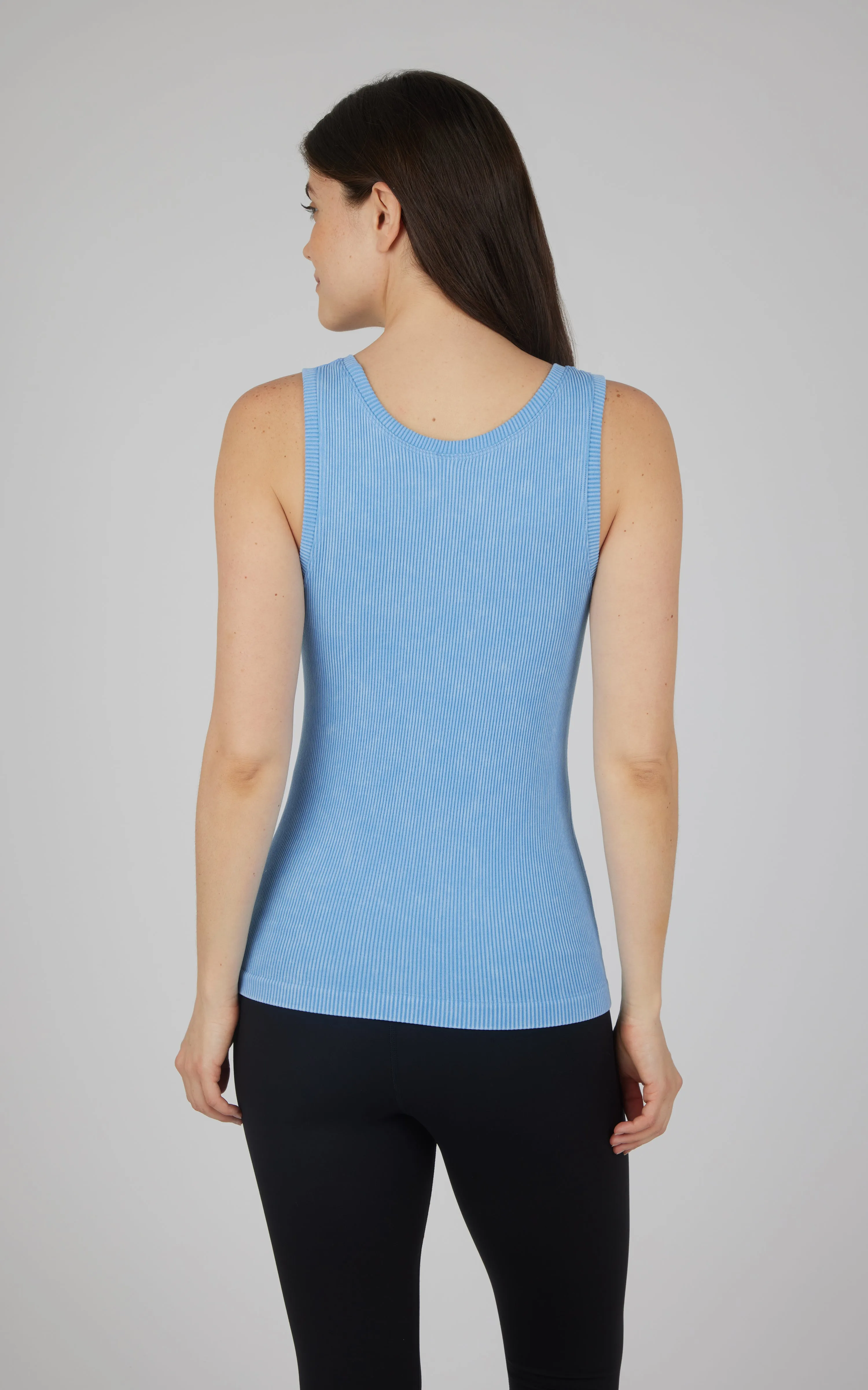 2 PK Stonewash Ribbed Seamless Tank sold by 90 Degree By Reflex product image thumbnail 5