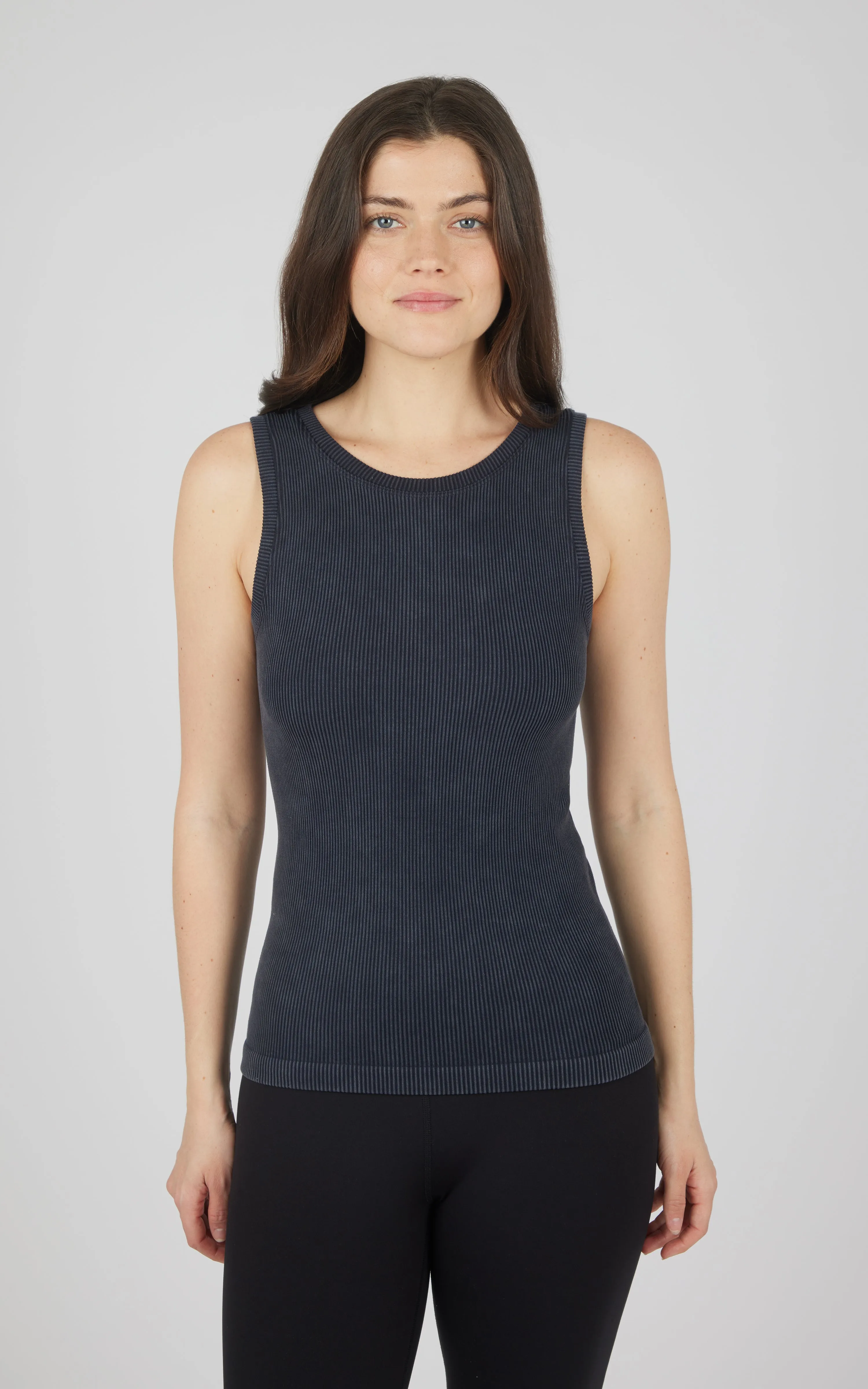 2 PK Stonewash Ribbed Seamless Tank sold by 90 Degree By Reflex product image thumbnail 2