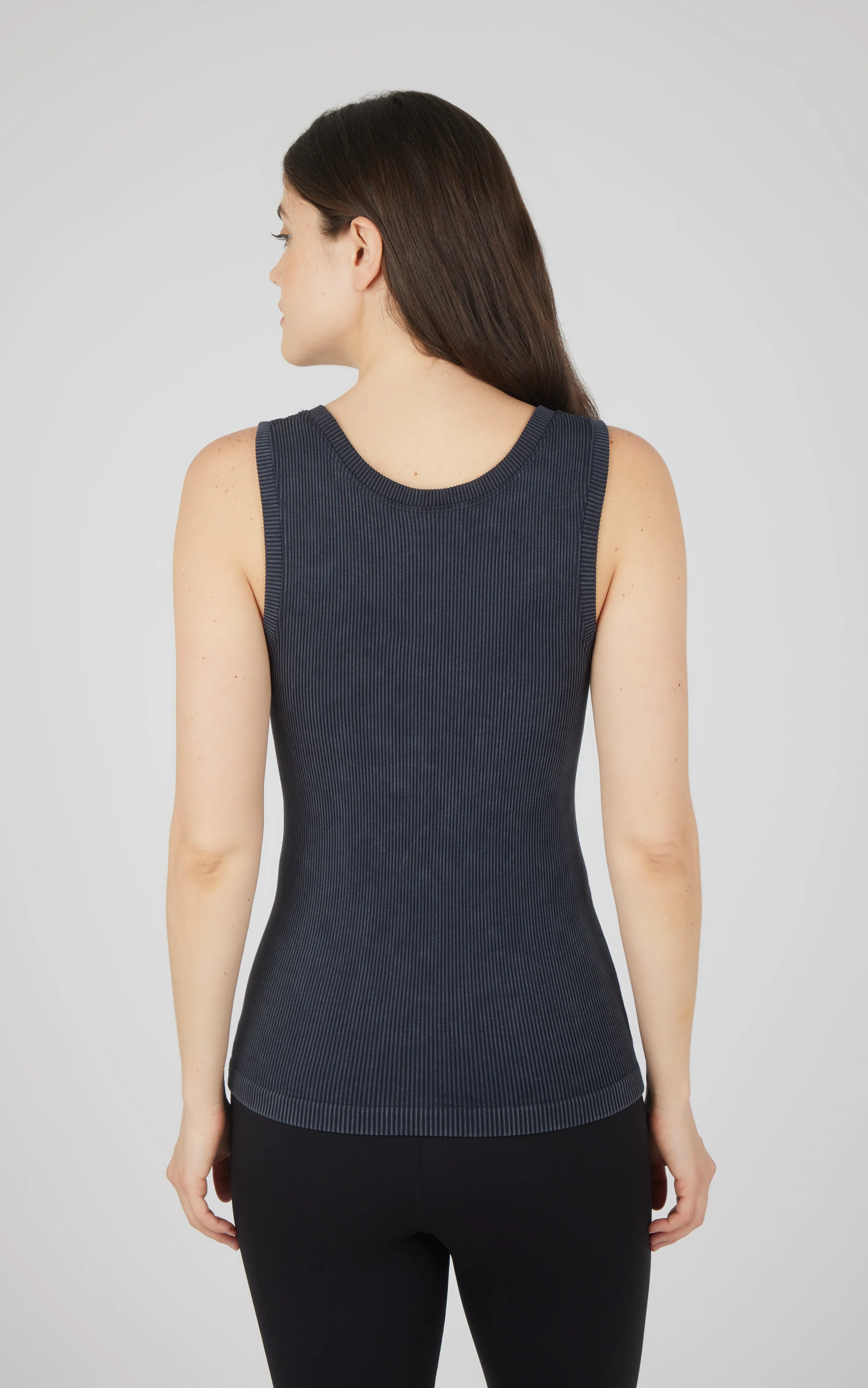 2 PK Stonewash Ribbed Seamless Tank sold by 90 Degree By Reflex product image thumbnail 3