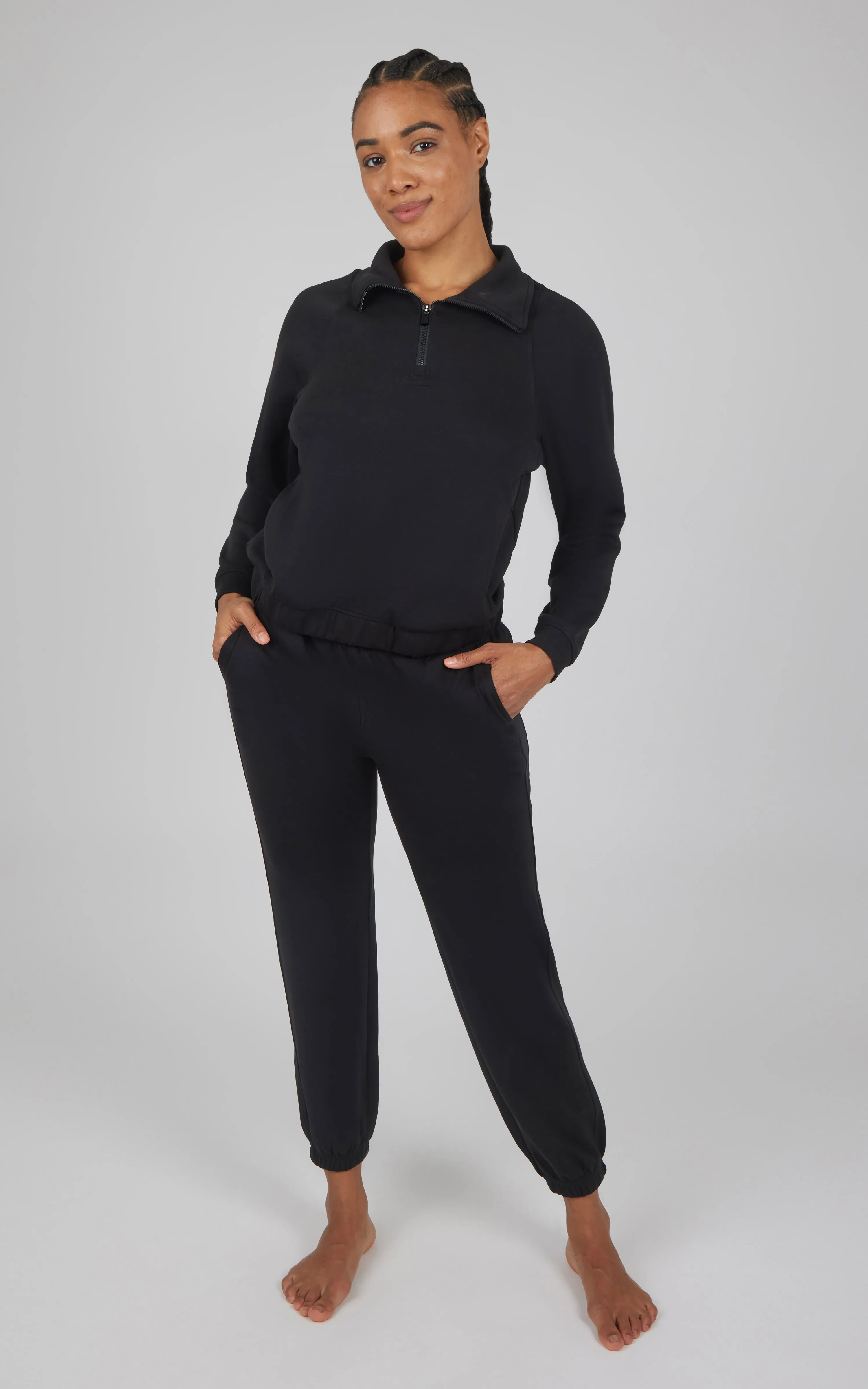 2 PC Softlite Half Zip Pullover and Jogger Set sold by 90 Degree By Reflex product image thumbnail 4