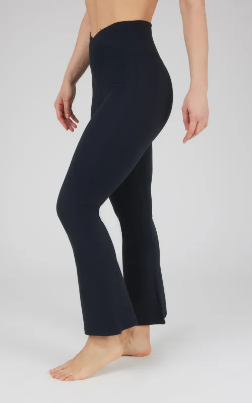 Ultra Lush Crossover Flared Leg Pant sold by 90 Degree By Reflex