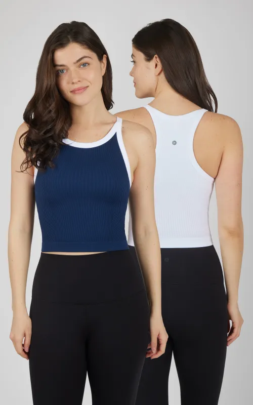 2 PK Ribbed Seamless Tank Top sold by 90 Degree By Reflex