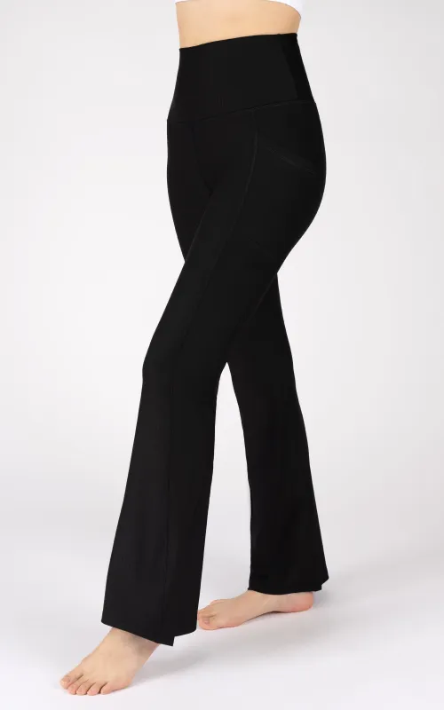 Felix Lux Ribbed Rachel Micro Flared Pant sold by 90 Degree By Reflex