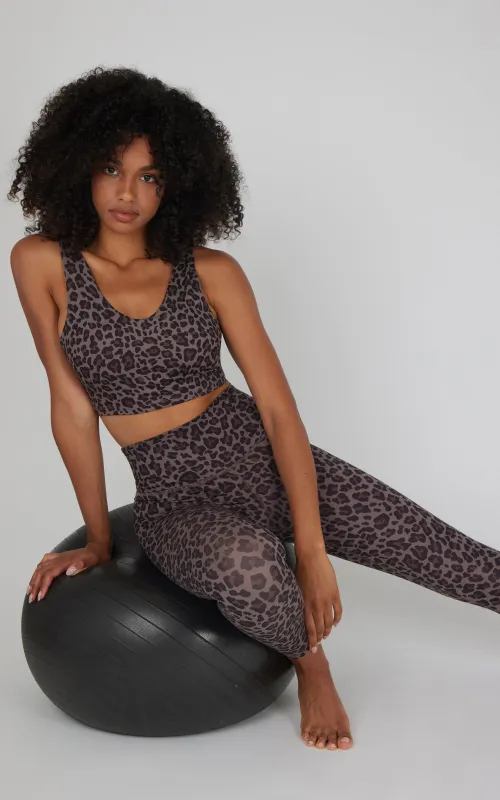 Lux Leopard Ankle Legging sold by 90 Degree By Reflex