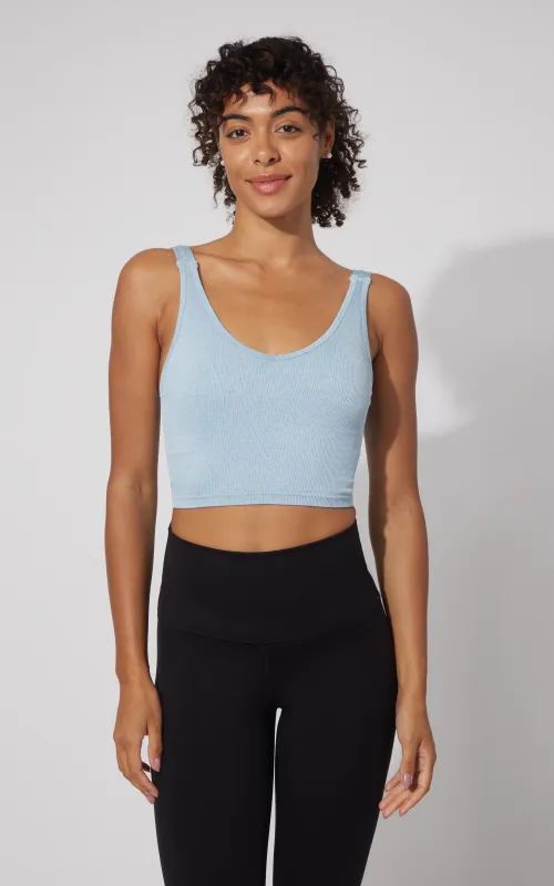 2 PK Alamo Ribbed Seamless V-Neck Bra Tank sold by 90 Degree By Reflex