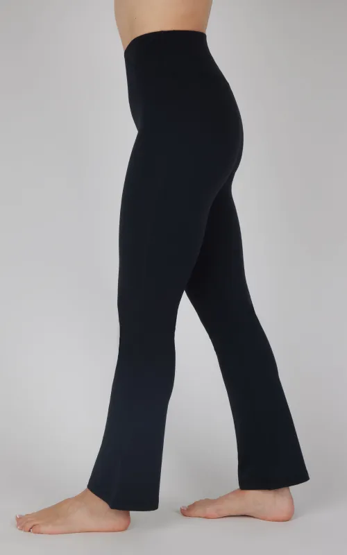 Ultra Lush Madison Elastic Free Crossover V-Back 7/8 Flared Pant sold by 90 Degree By Reflex