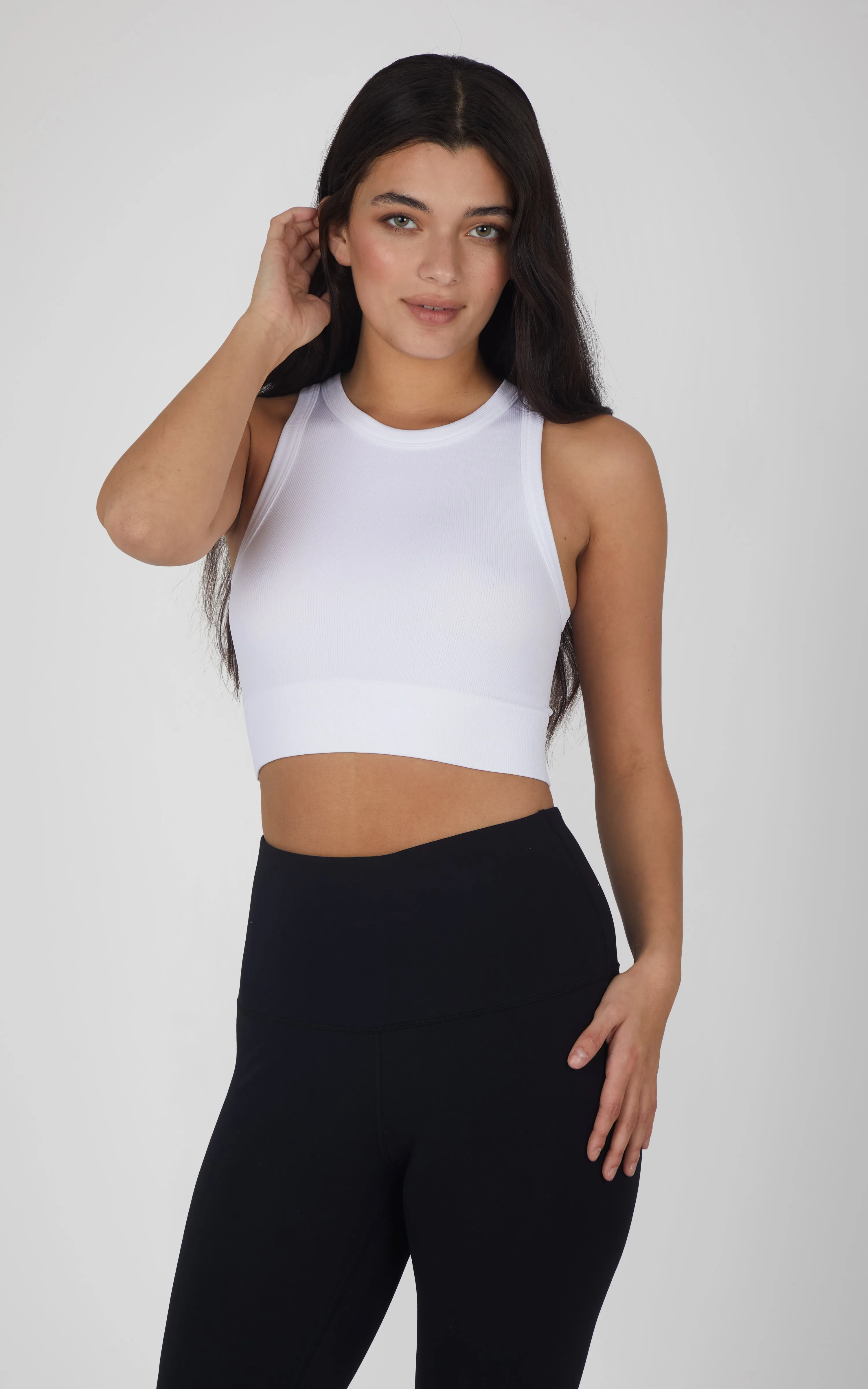 3 PK Seamless Ribbed Tricolor Tank sold by 90 Degree By Reflex product image thumbnail 3