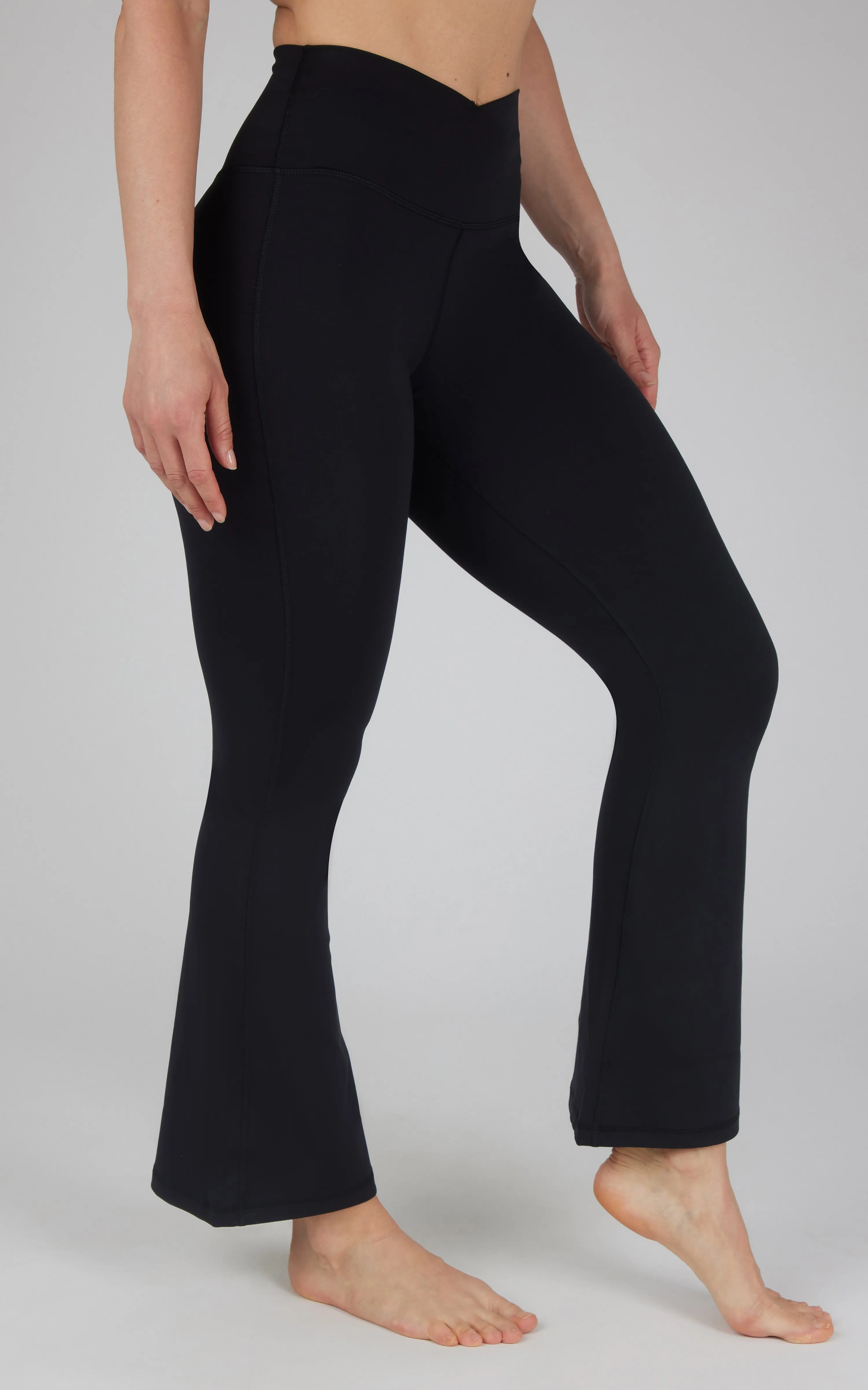 Lux Madison Crossover Waist 7/8 Flared Leg sold by 90 Degree By Reflex product image thumbnail 5