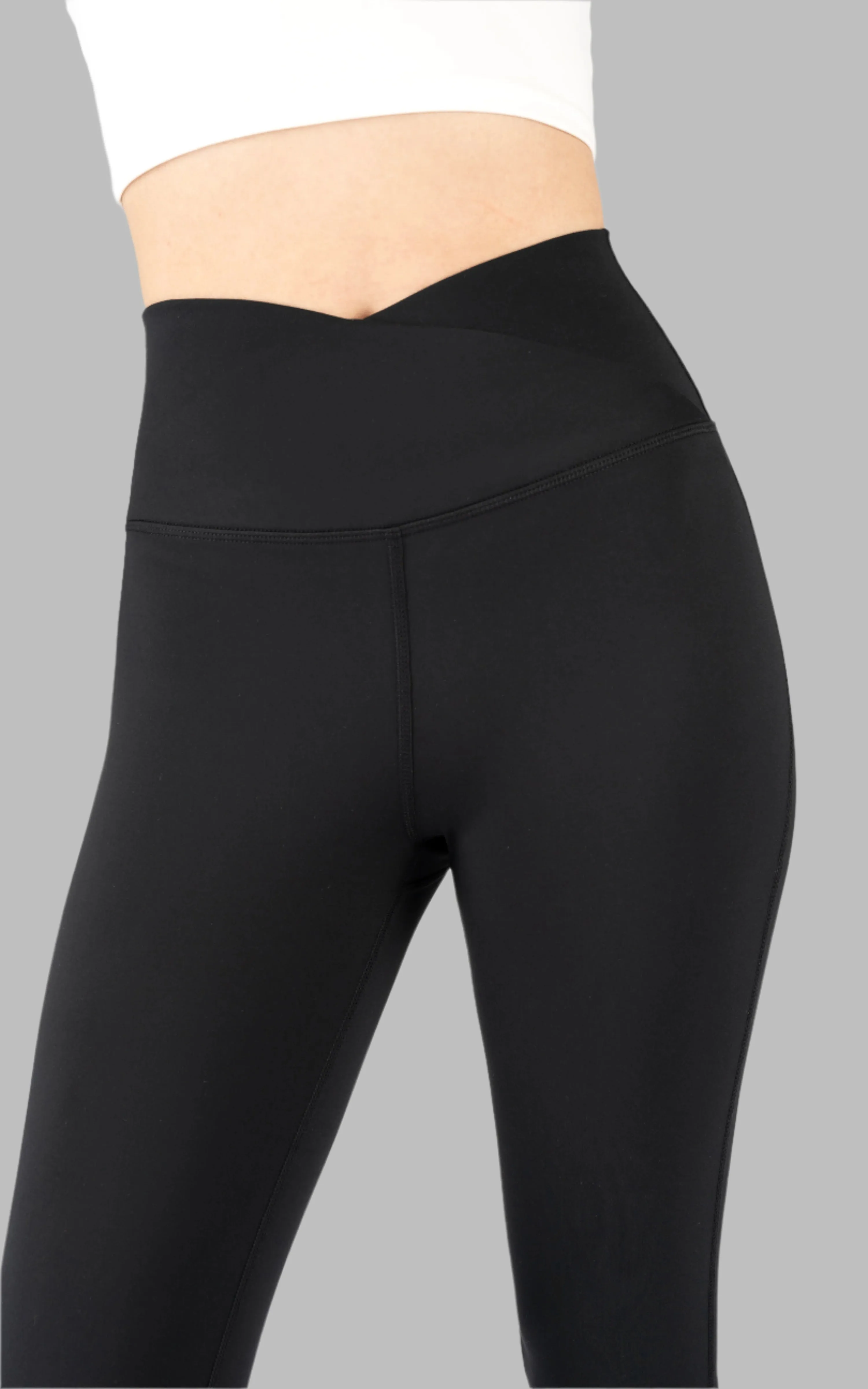 Lux Madison Crossover Waist 7/8 Flared Leg sold by 90 Degree By Reflex product image thumbnail 2