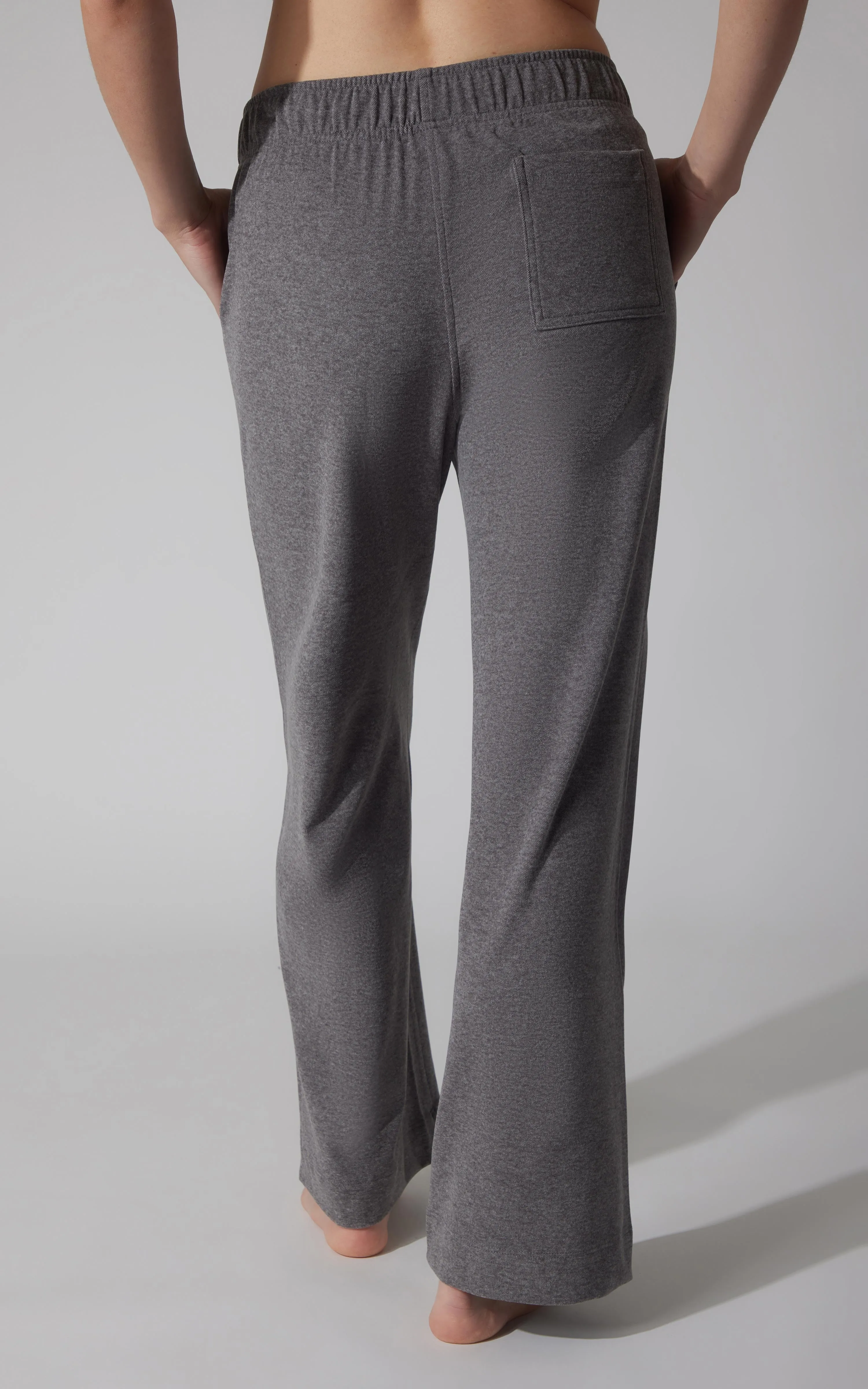 Marled Pique Wide Leg Pant sold by 90 Degree By Reflex product image thumbnail 4