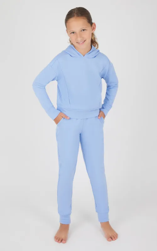 Girls 2 PC Terry Brushed Hoodie + Terry Brushed Jogger sold by 90 Degree By Reflex