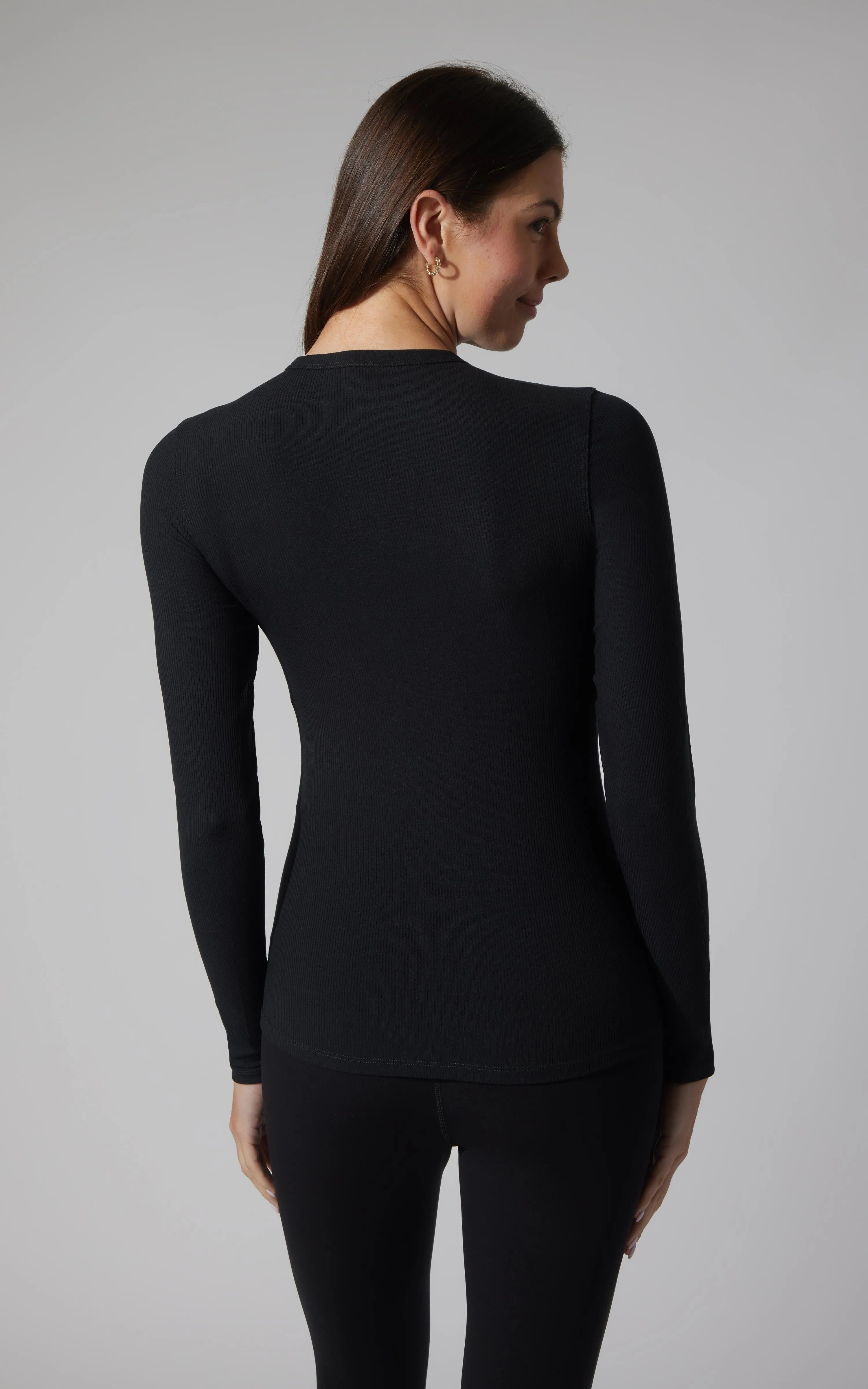 2 PK Ribbed Crew Neck Long Sleeve Top sold by 90 Degree By Reflex product image thumbnail 4