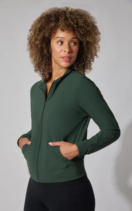 Warp Intown Full Zip Bomber Jacket made by 90 Degree By Reflex