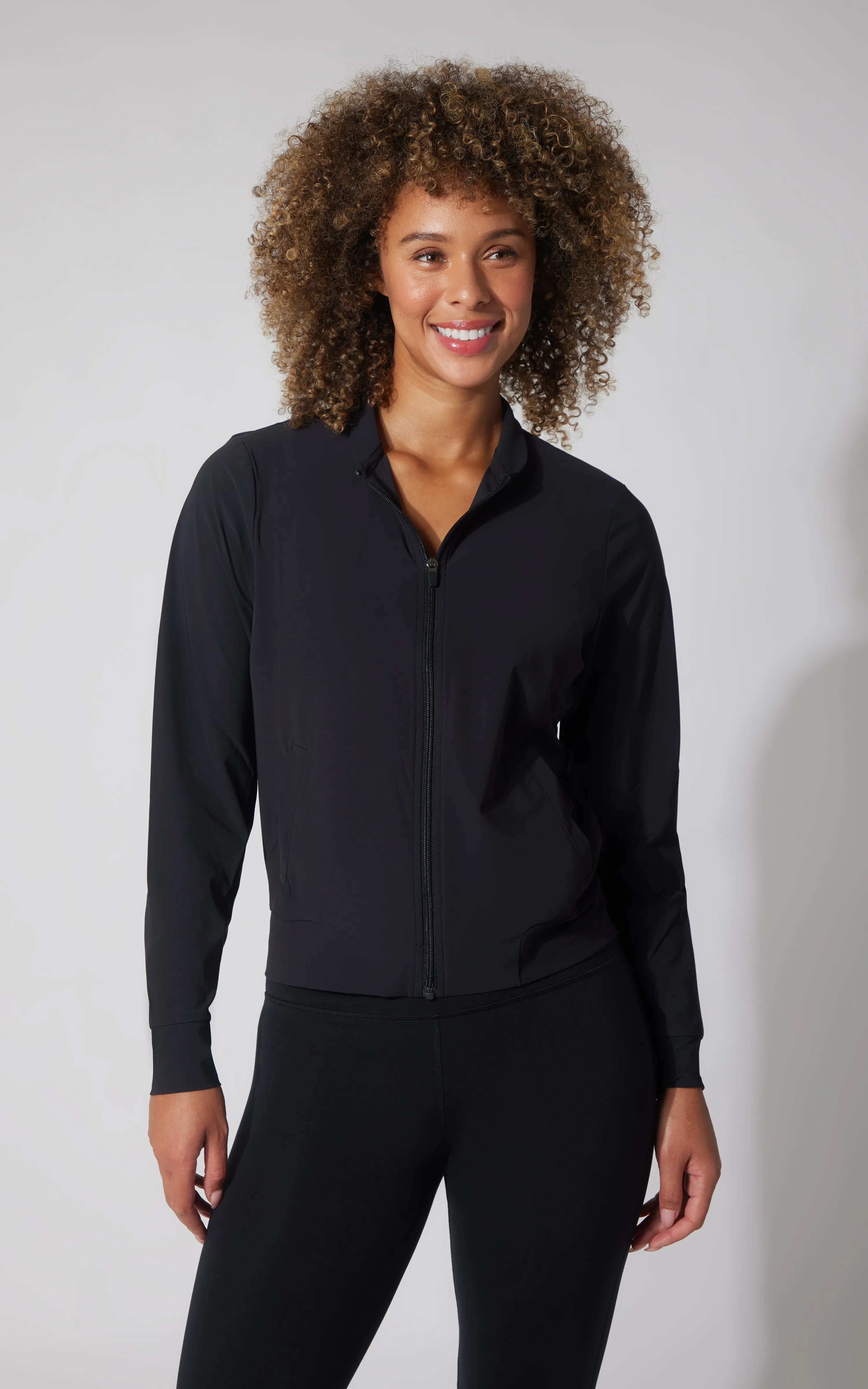 Warp Intown Full Zip Bomber Jacket sold by 90 Degree By Reflex product image thumbnail 5
