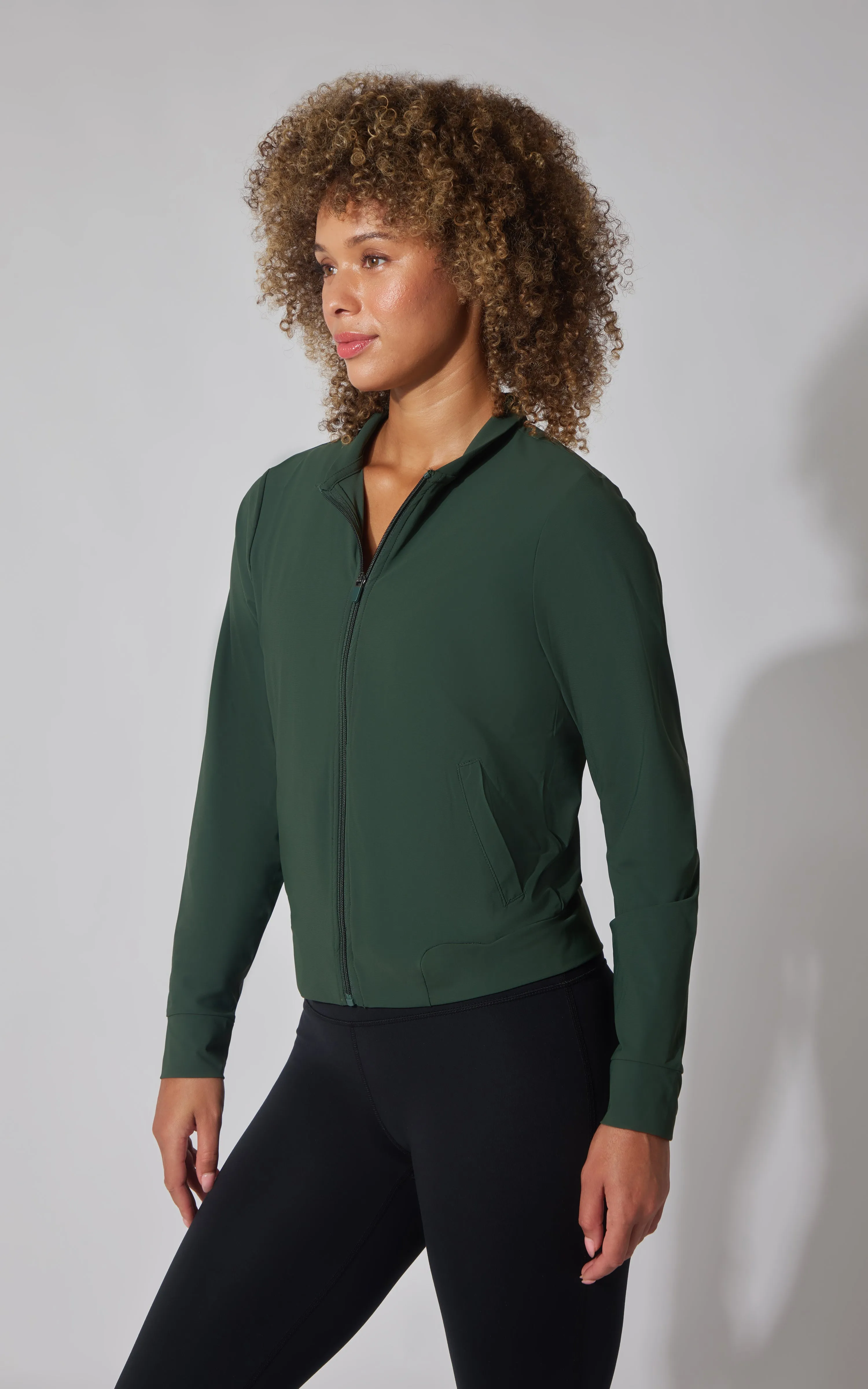 Warp Intown Full Zip Bomber Jacket sold by 90 Degree By Reflex product image thumbnail 3